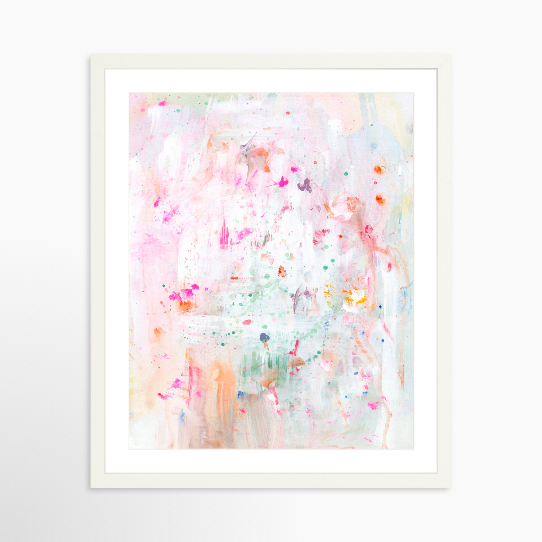 16x20 / White Frame + White Mat