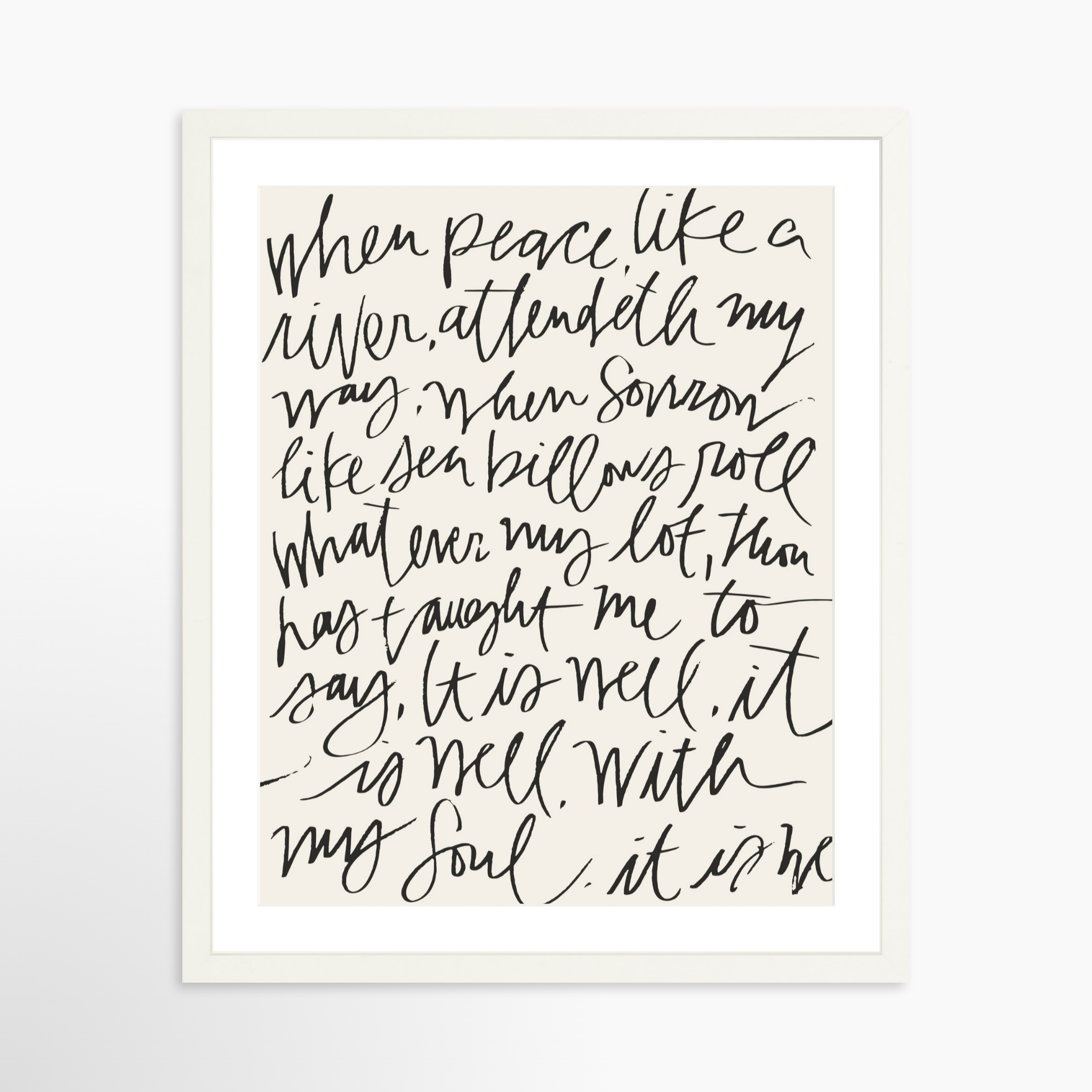 16x20 / White Frame + White Mat