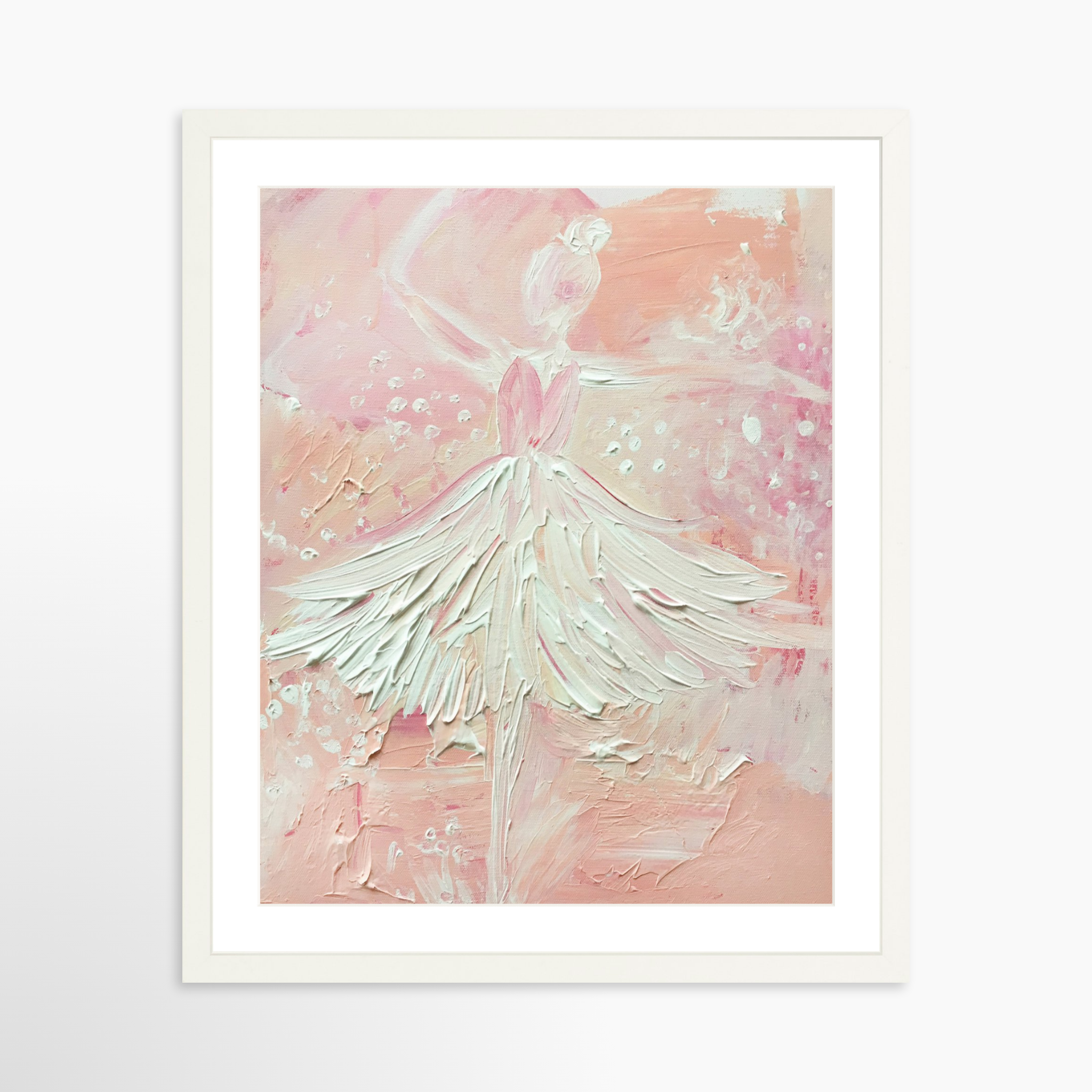 16x20 / White Frame + White Mat
