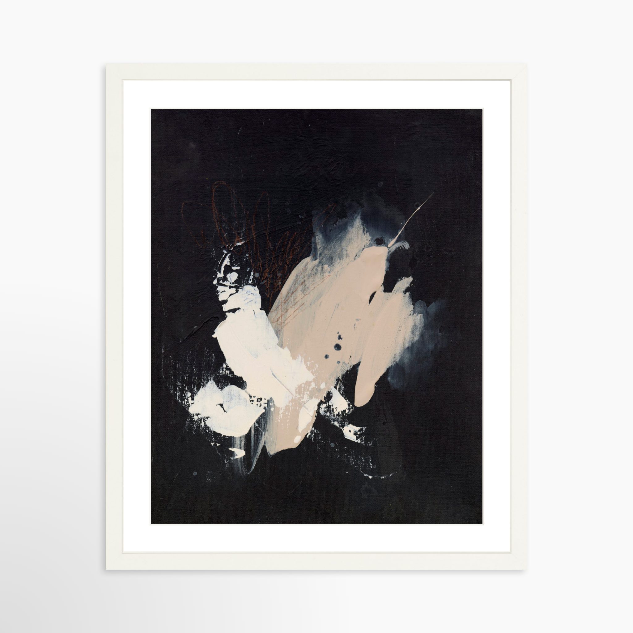 16x20 / White Frame + White Mat