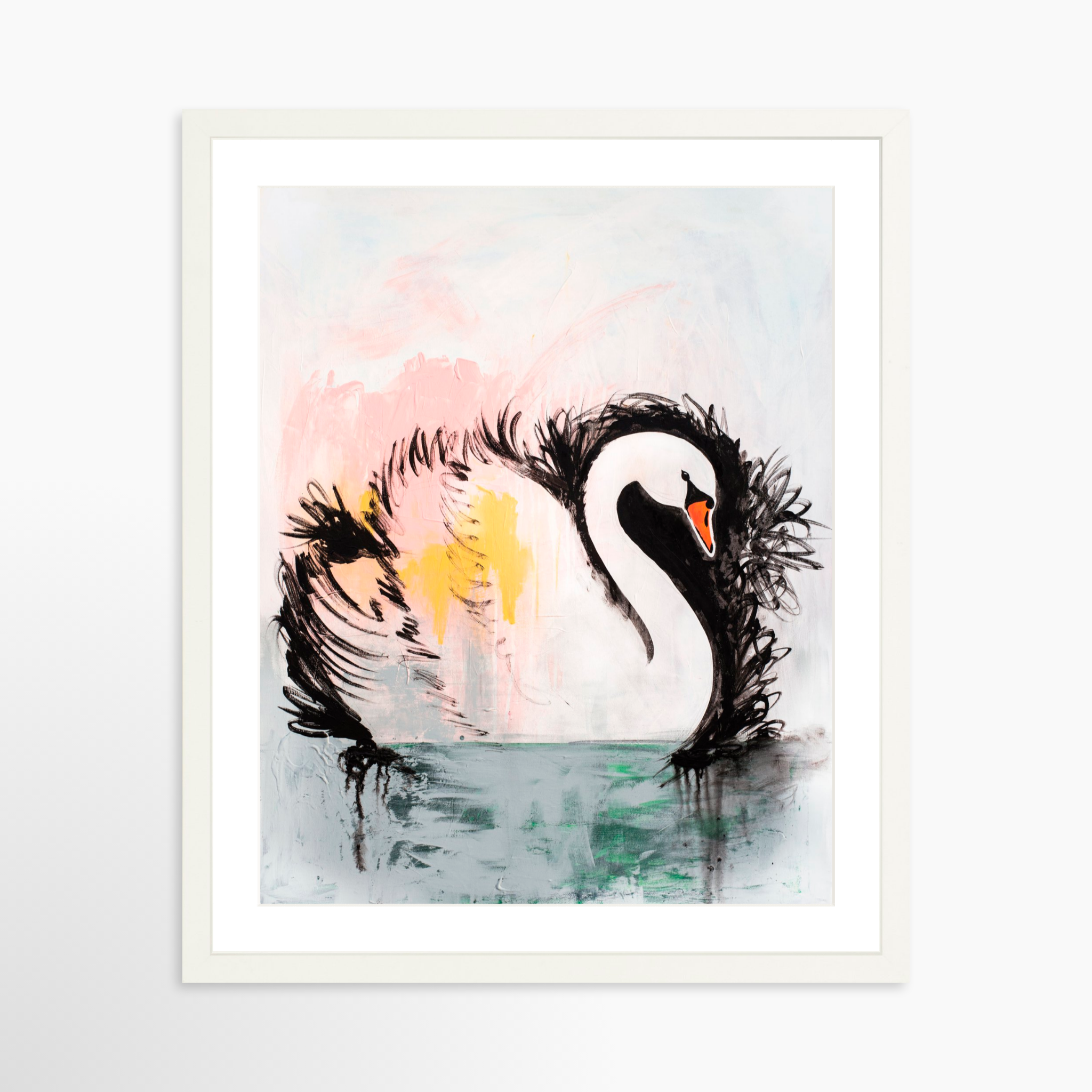 16x20 / White Frame + White Mat