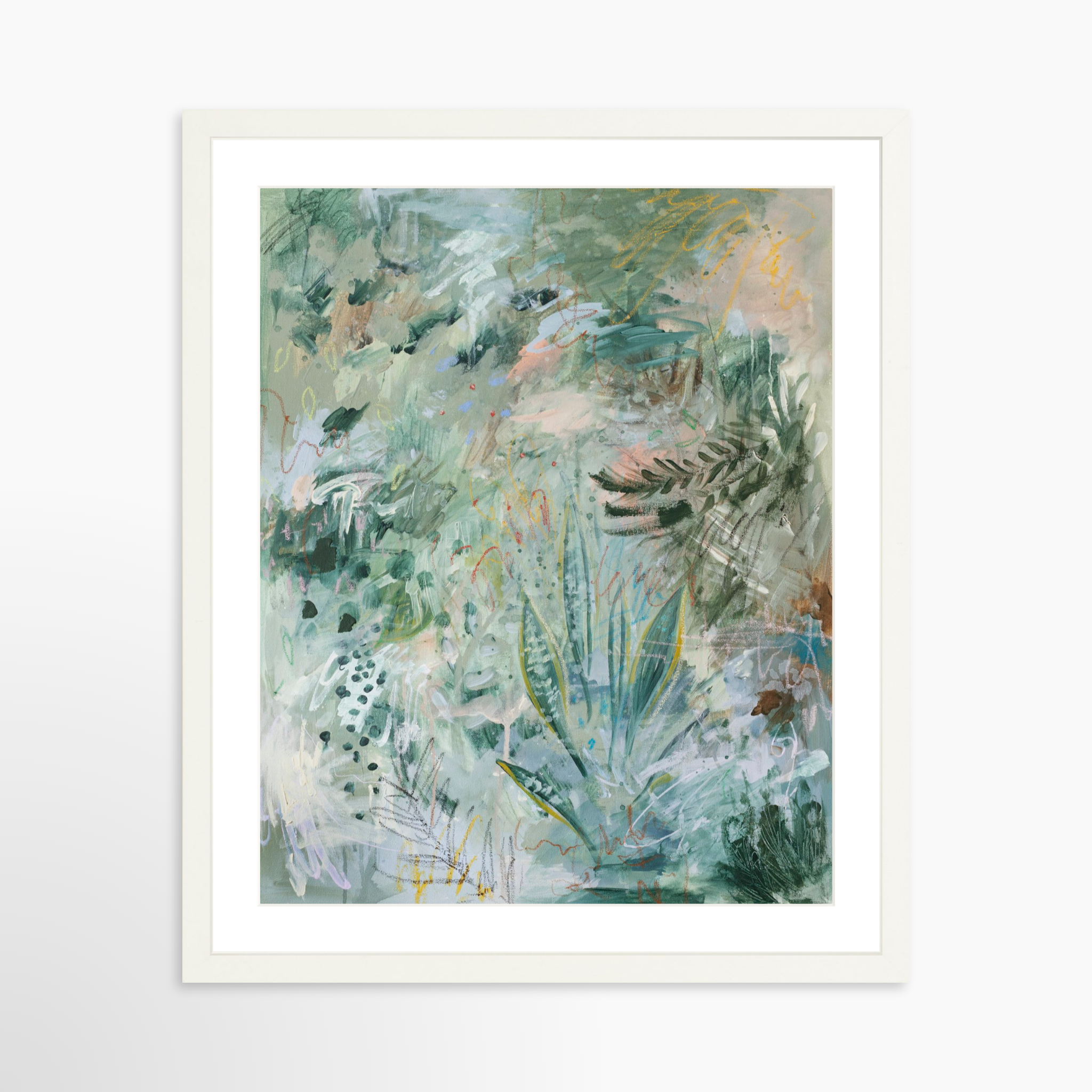 16x20 / White Frame + White Mat