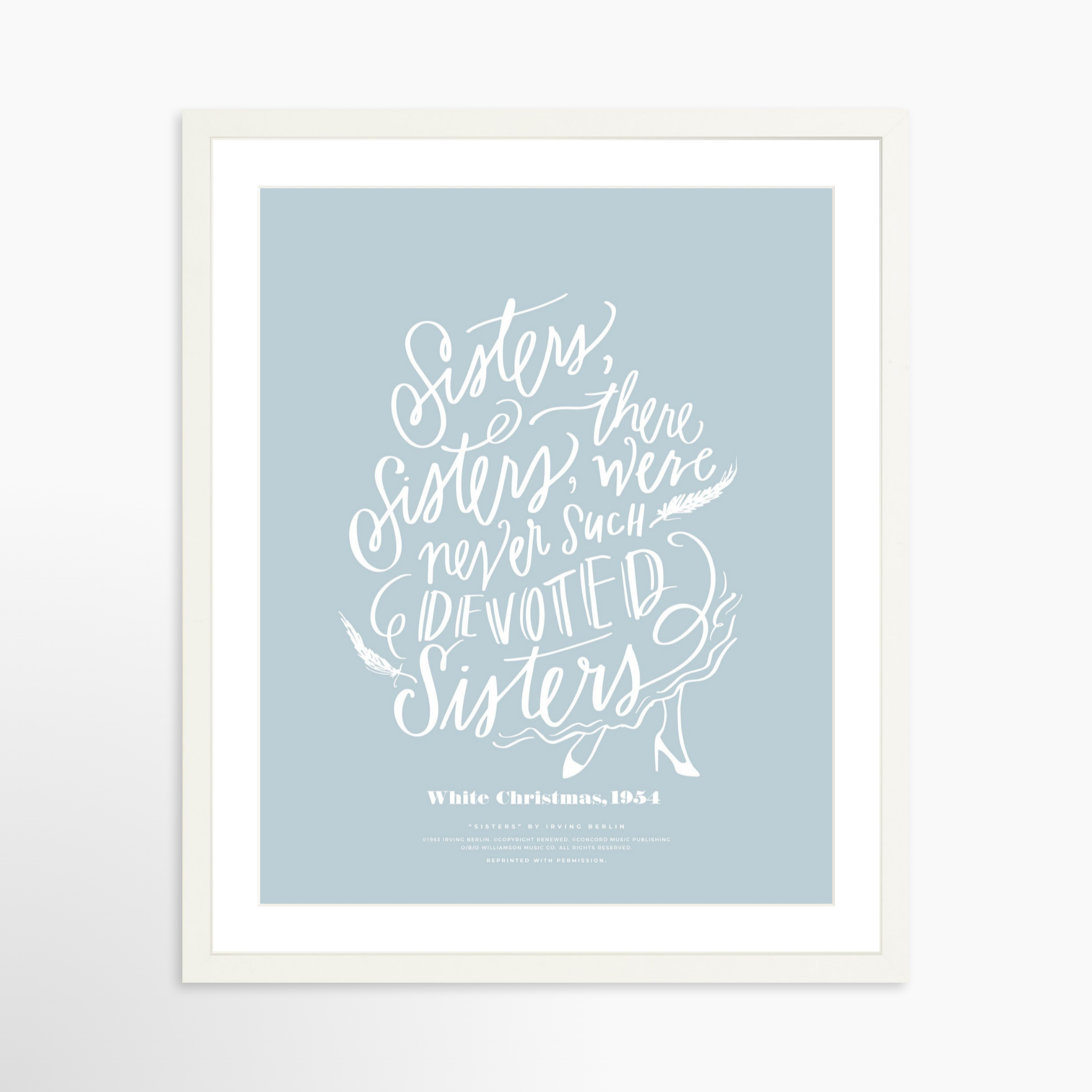 16x20 / White Frame + White Mat