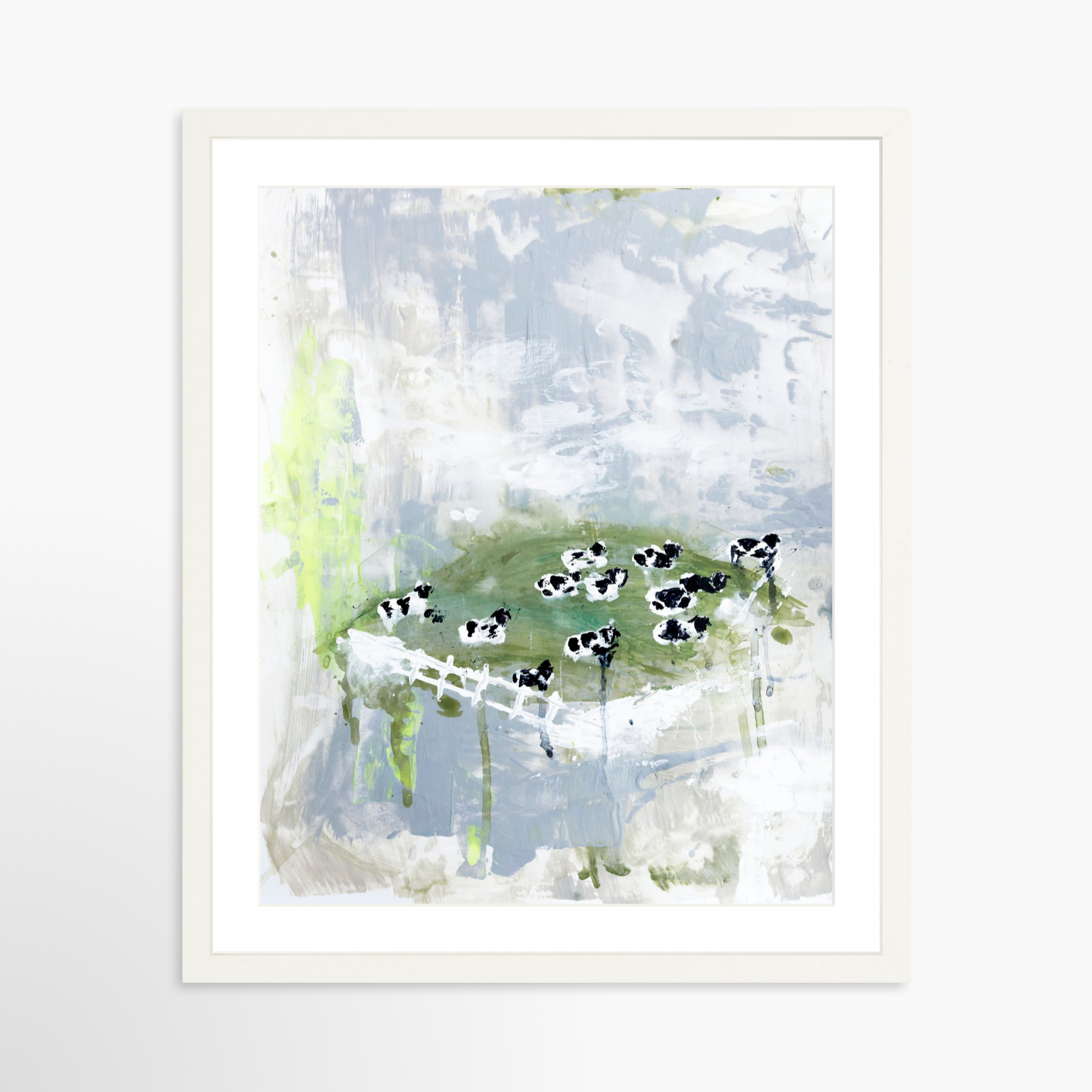 16x20 / White Frame + White Mat