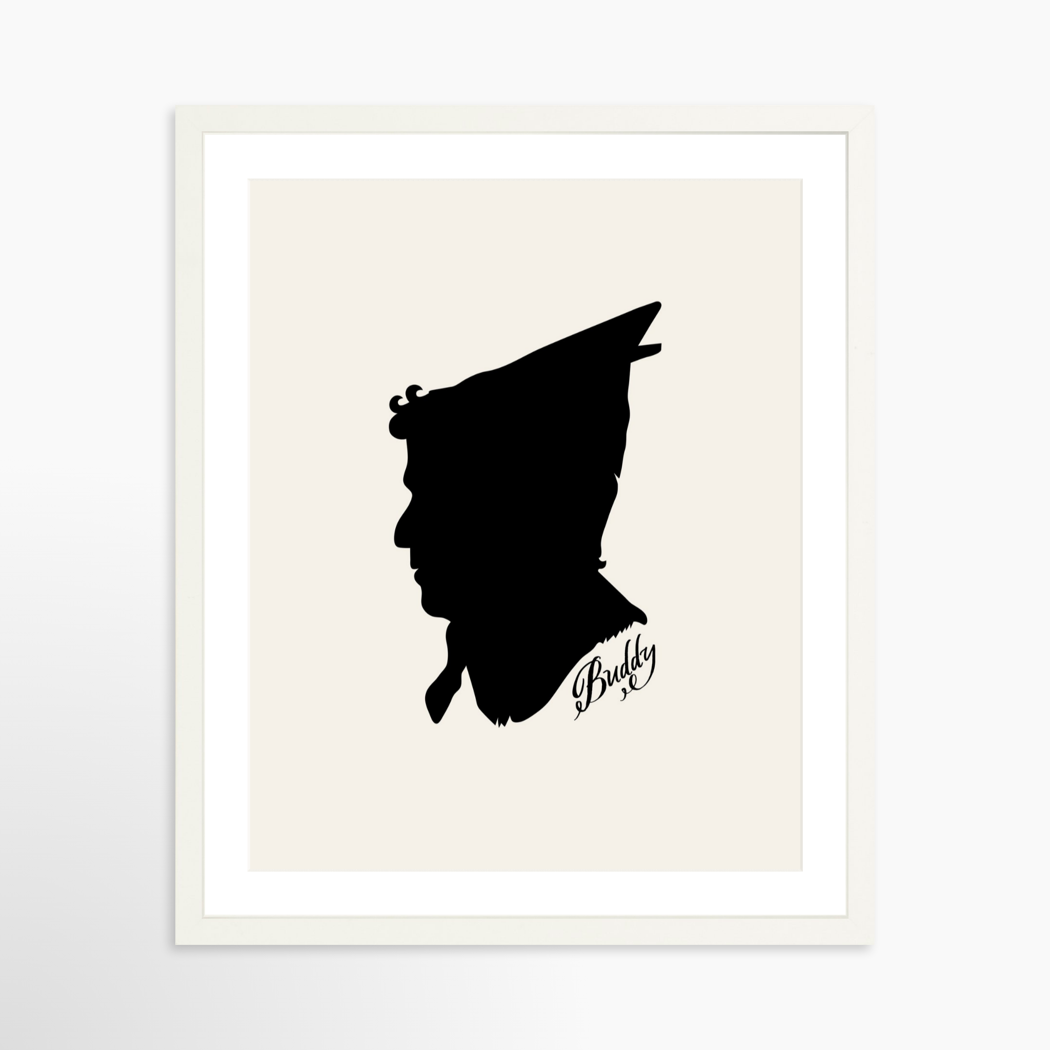 16x20 / White Frame + White Mat