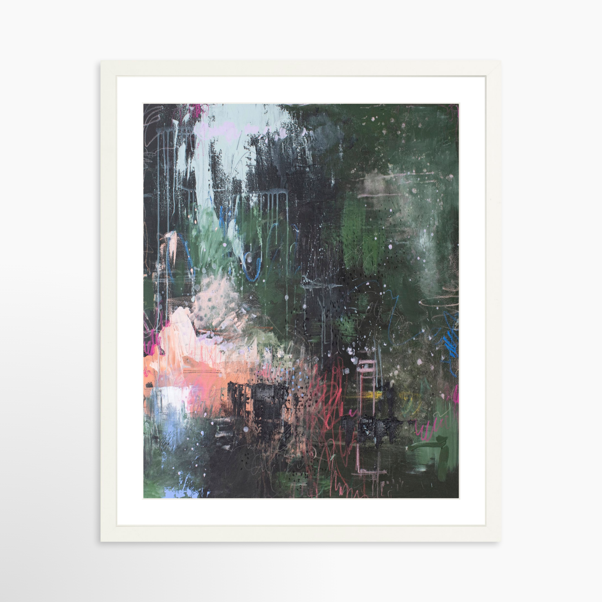 16x20 / White Frame + White Mat
