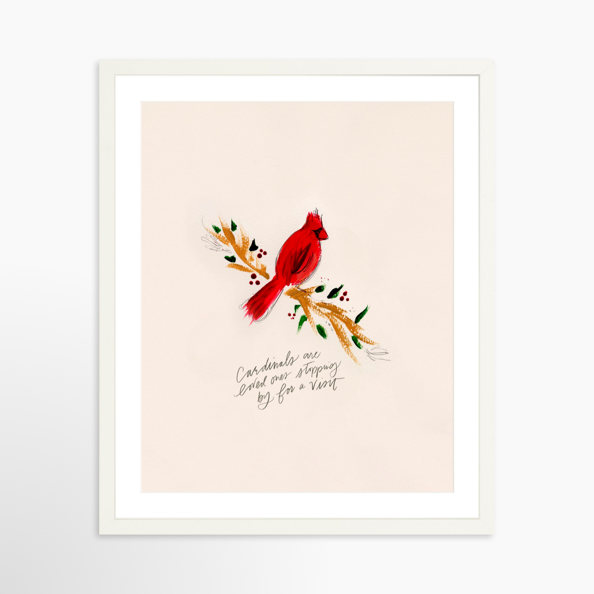 16x20 / White Frame + White Mat