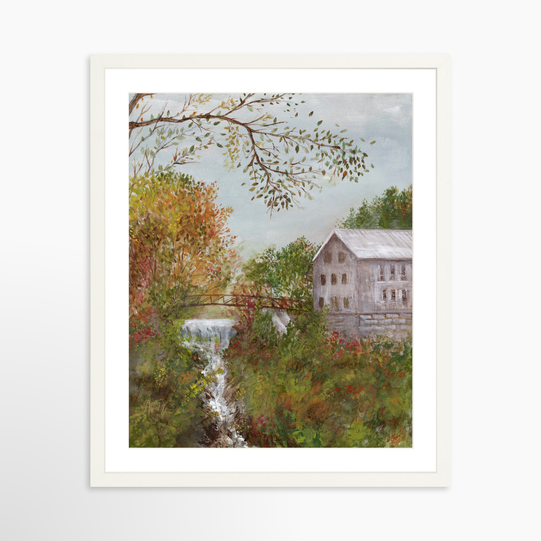 16x20 / White Frame + White Mat