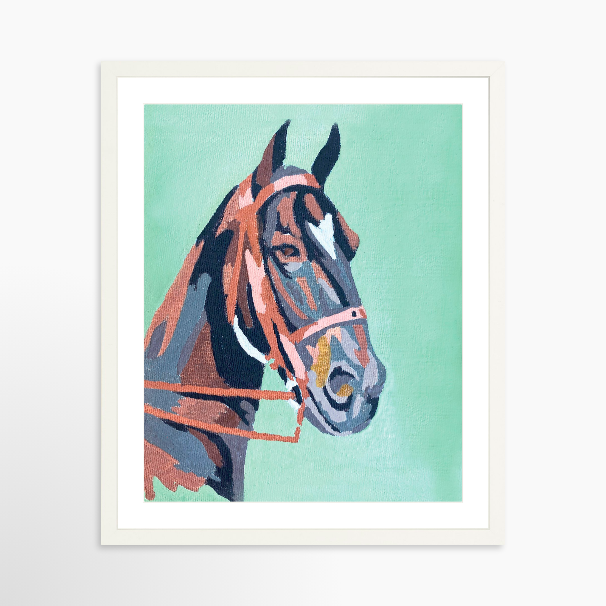 16x20 / White Frame + White Mat