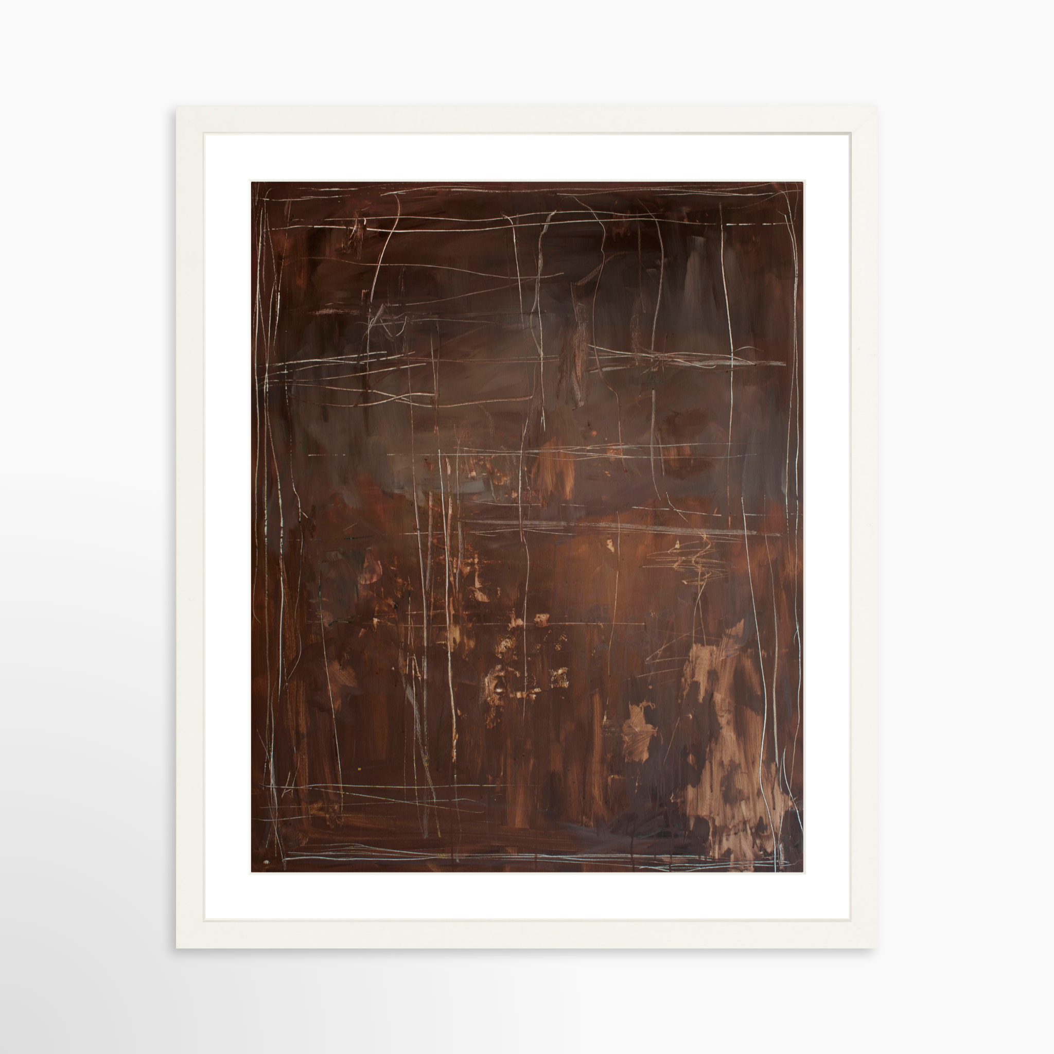 16x20 / White Frame + White Mat