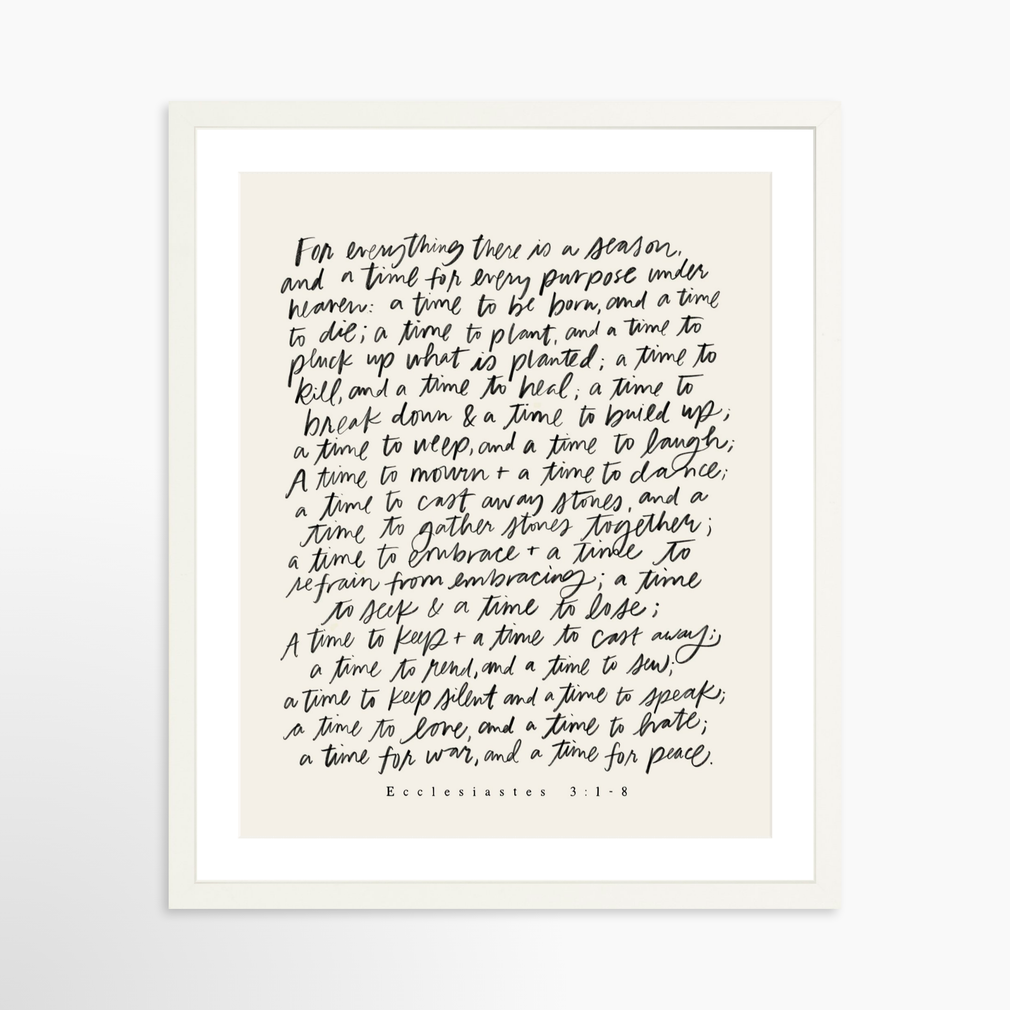 16x20 / White Frame + White Mat
