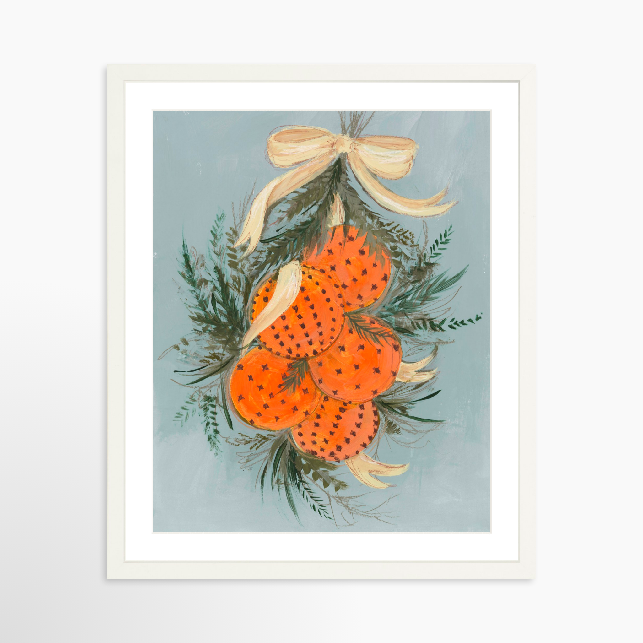 16x20 / White Frame + White Mat