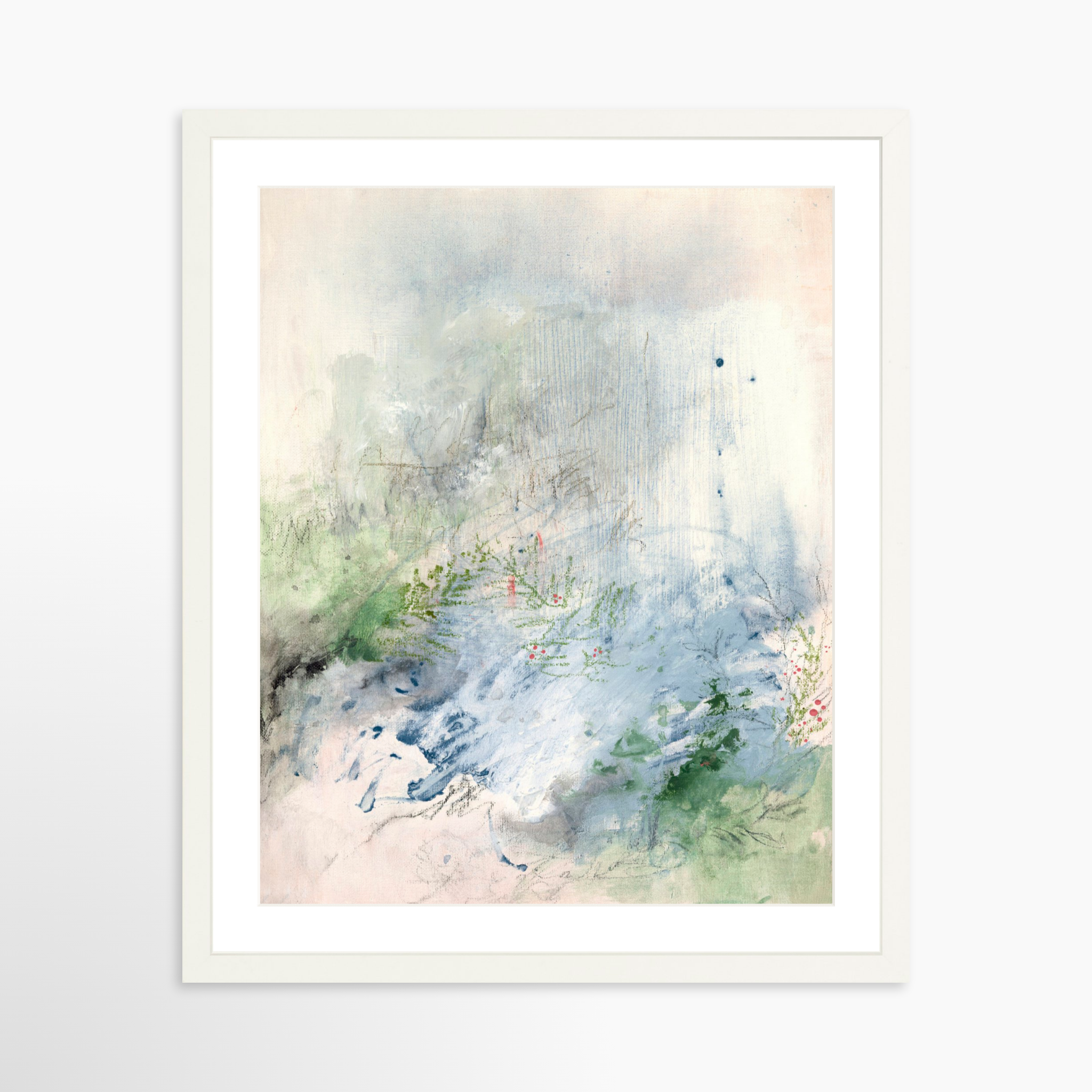 16x20 / White Frame + White Mat