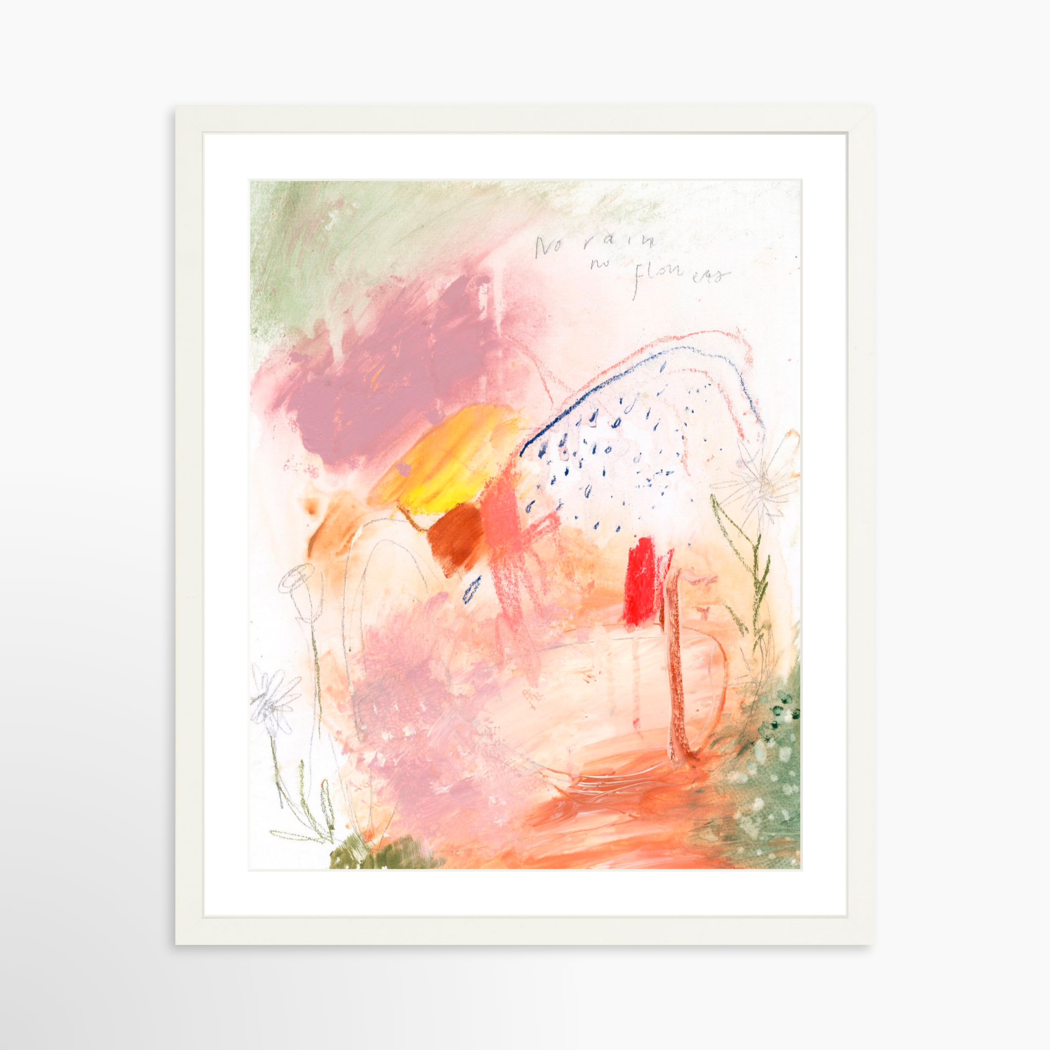 16x20 / White Frame + White Mat