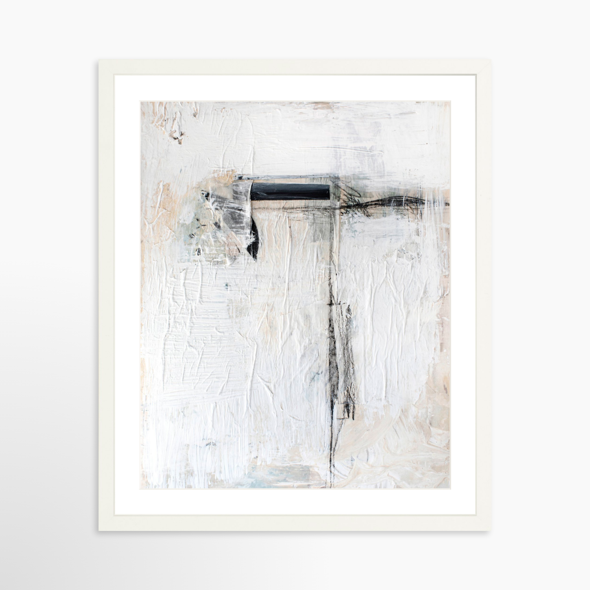 16x20 / White Frame + White Mat