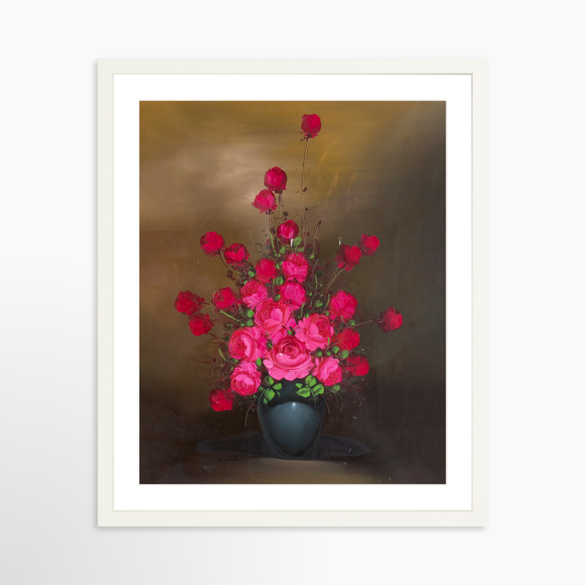 16x20 / White Frame + White Mat