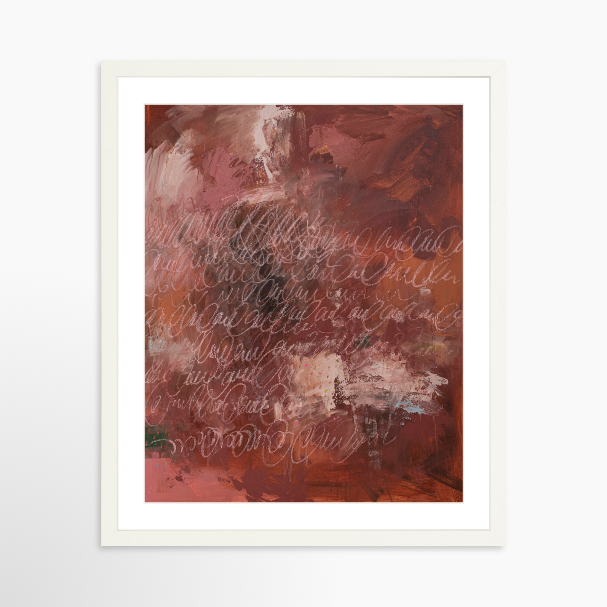 16x20 / White Frame + White Mat