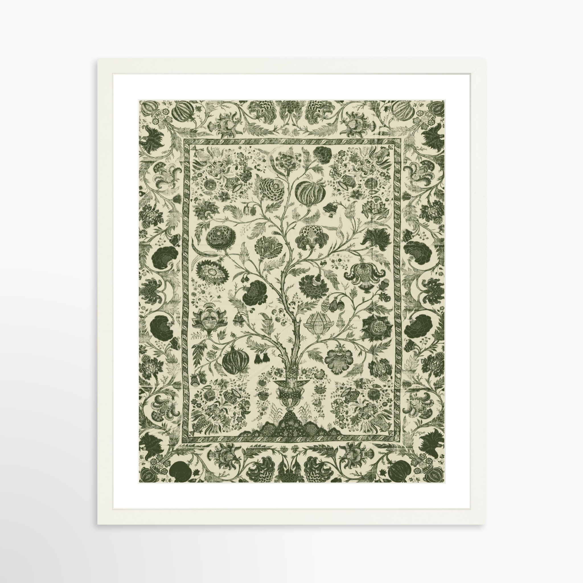 16x20 / White Frame + White Mat