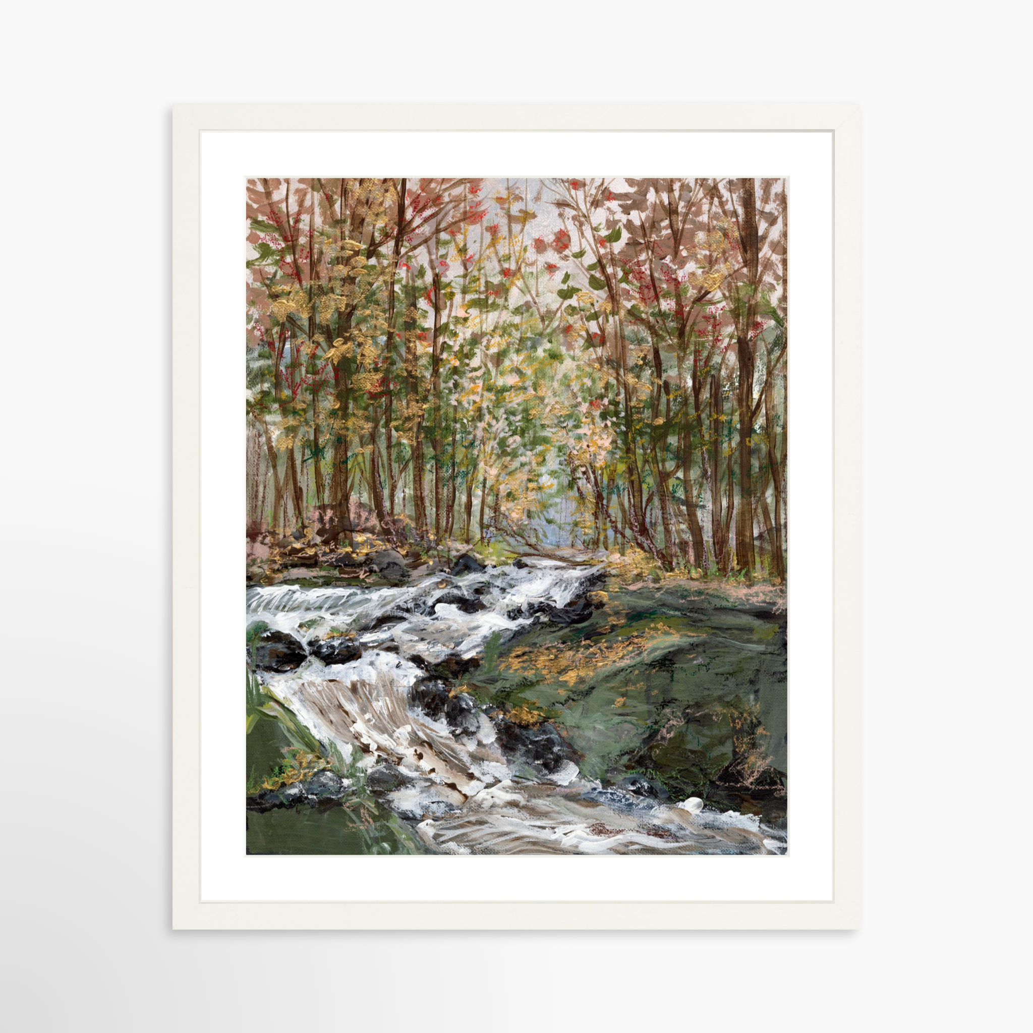 16x20 / White Frame + White Mat