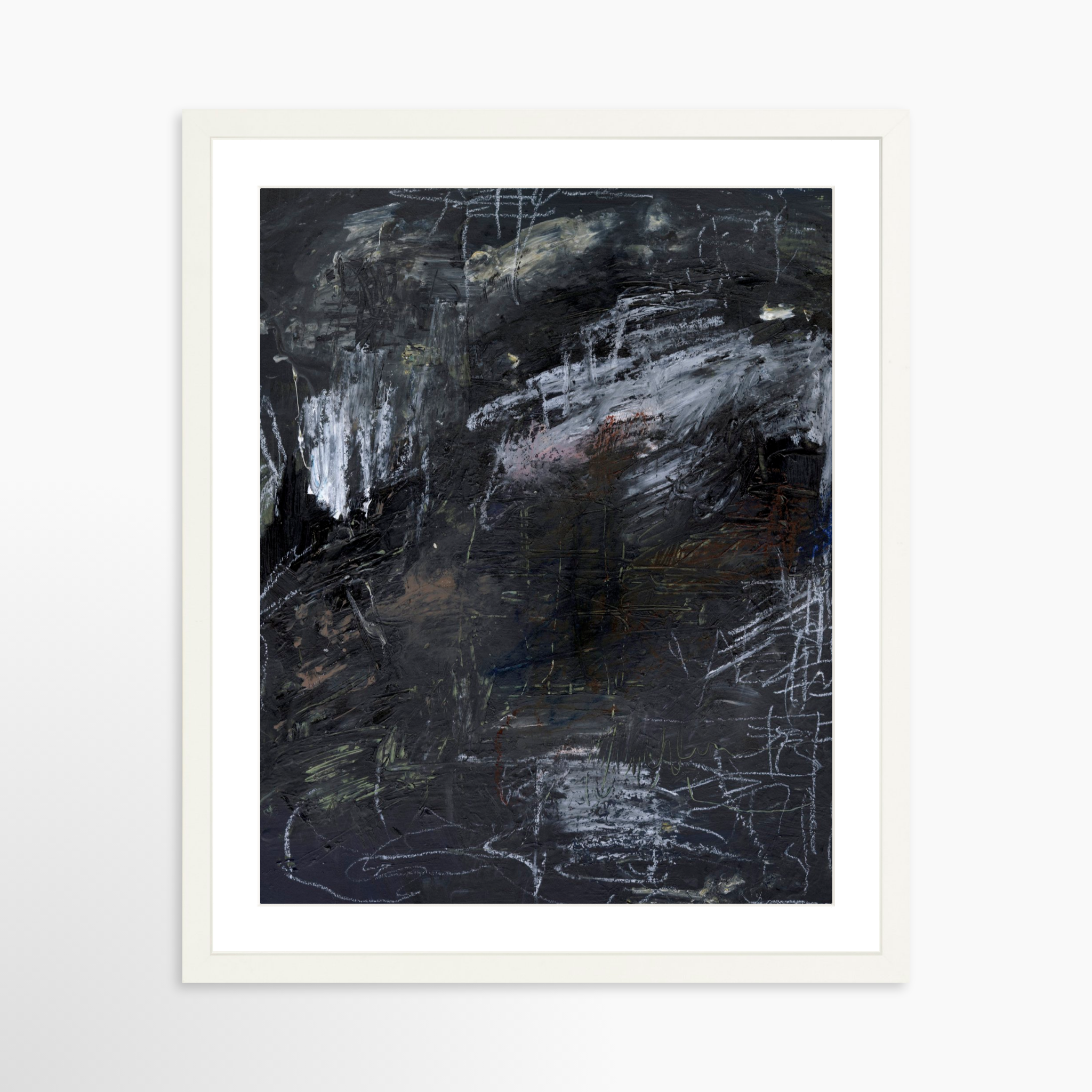 16x20 / White Frame + White Mat