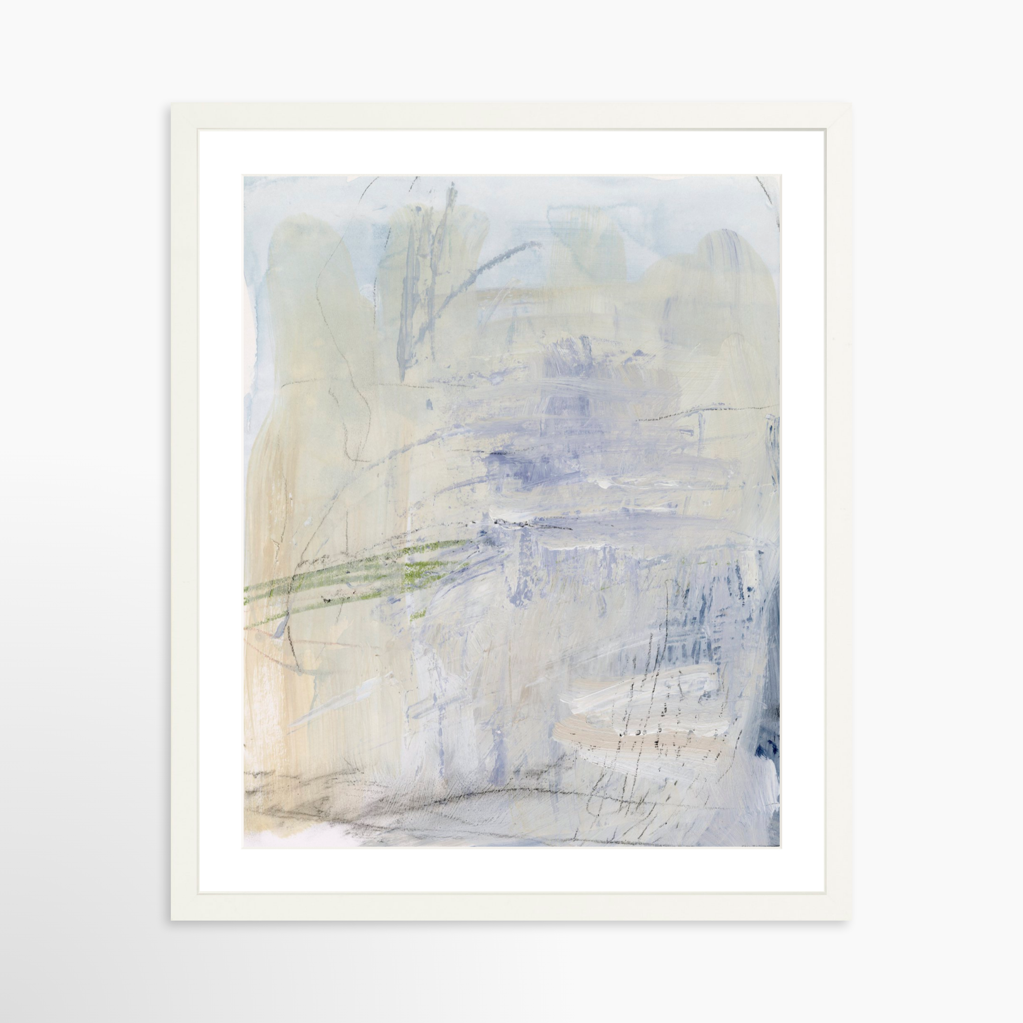 16x20 / White Frame + White Mat