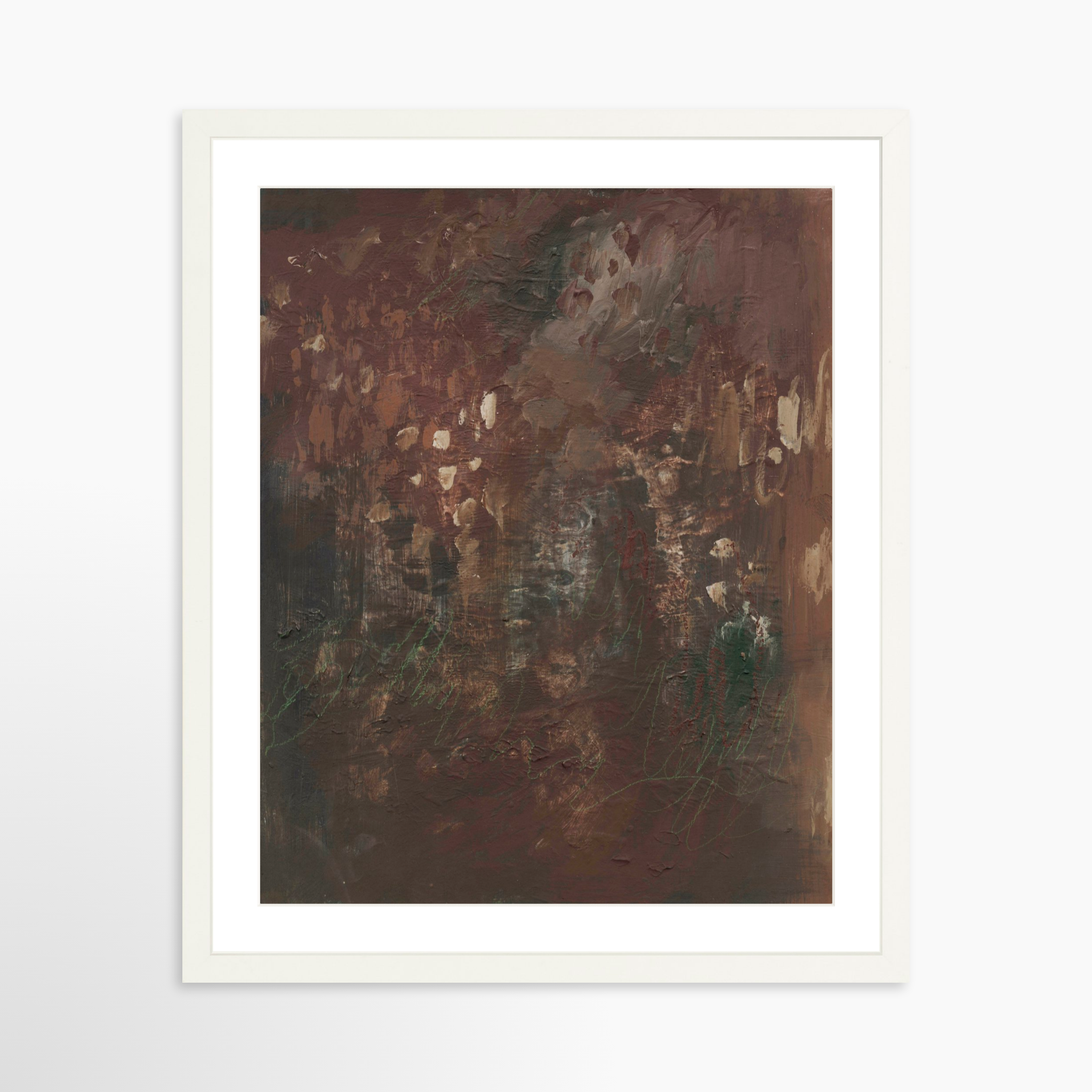 16x20 / White Frame + White Mat