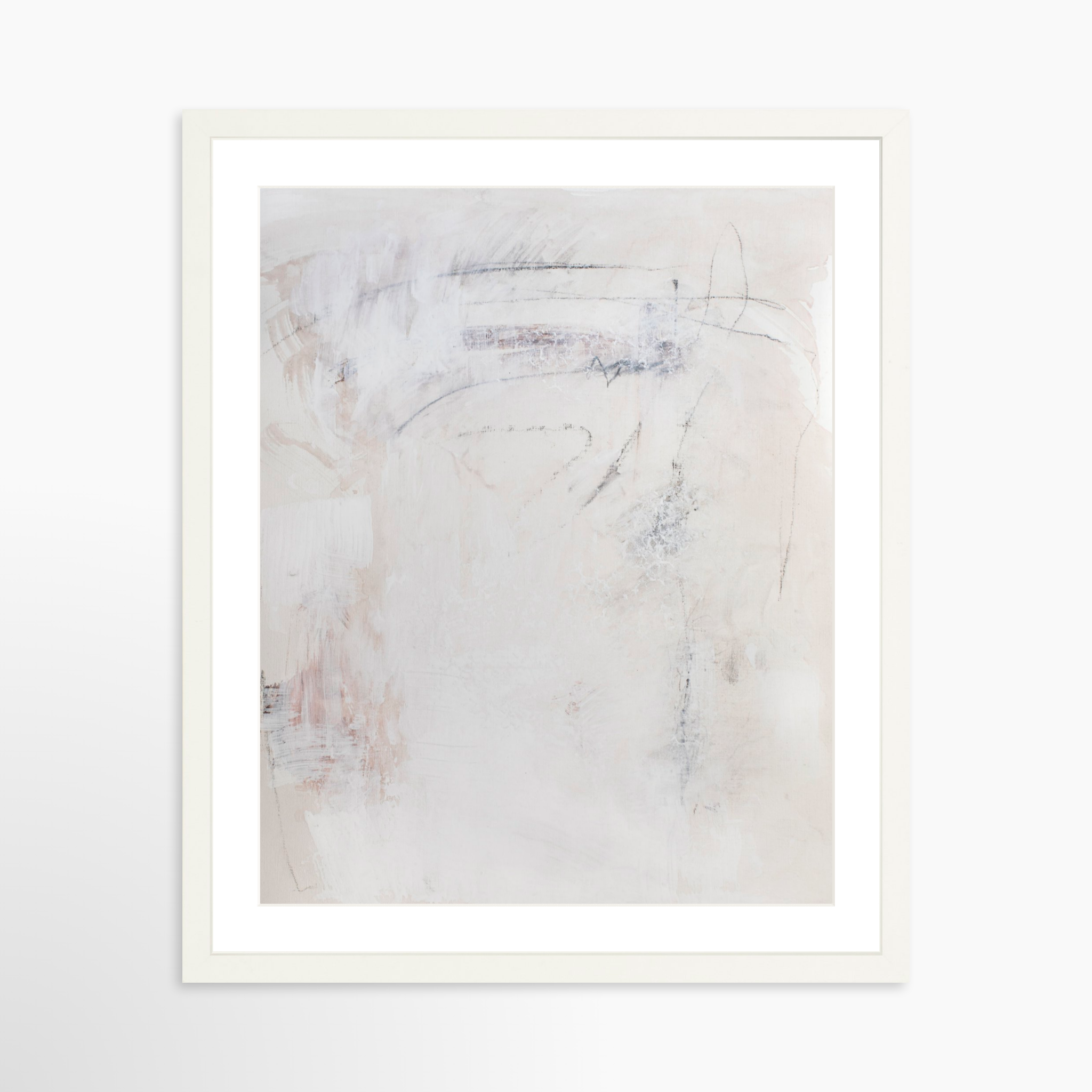 16x20 / White Frame + White Mat