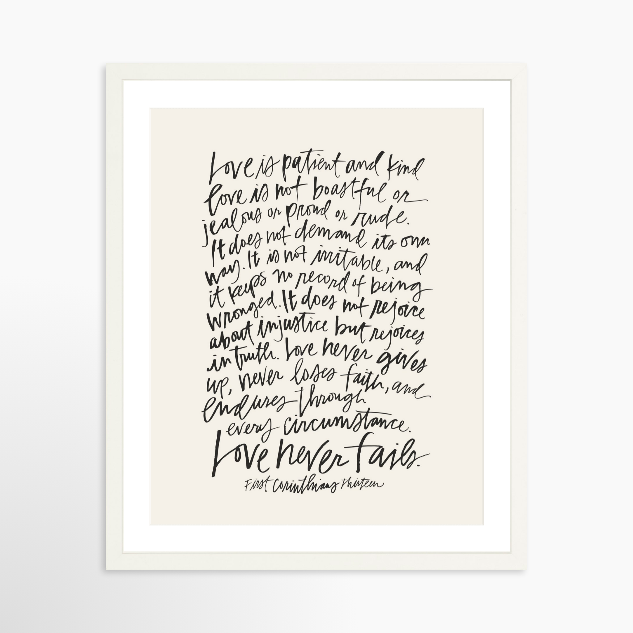 16x20 / White Frame + White Mat