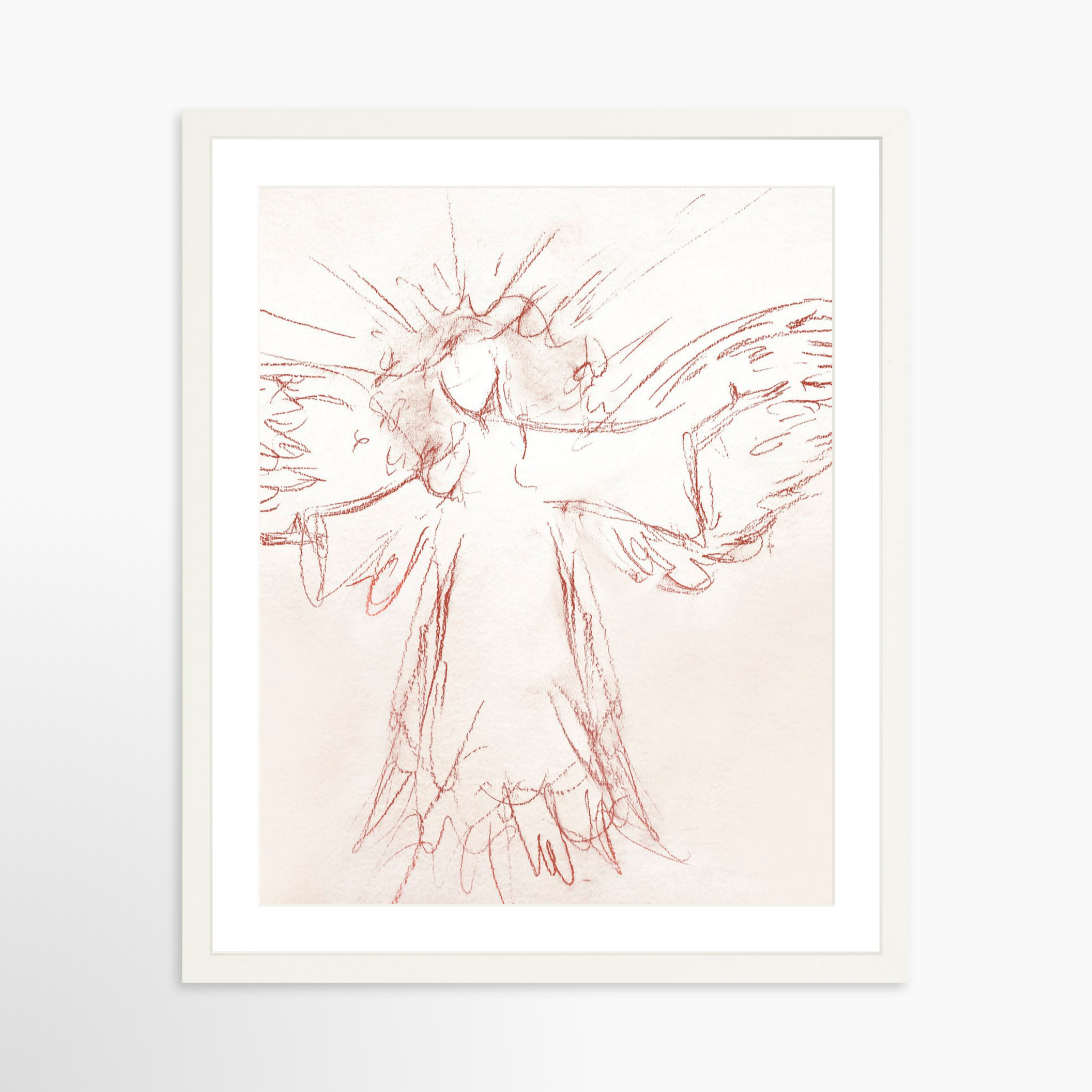 16x20 / White Frame + White Mat