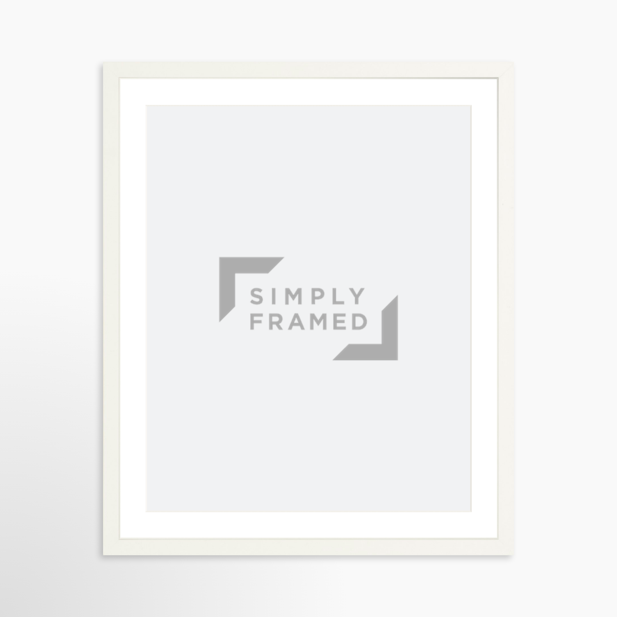 16x20 / White Frame + White Mat