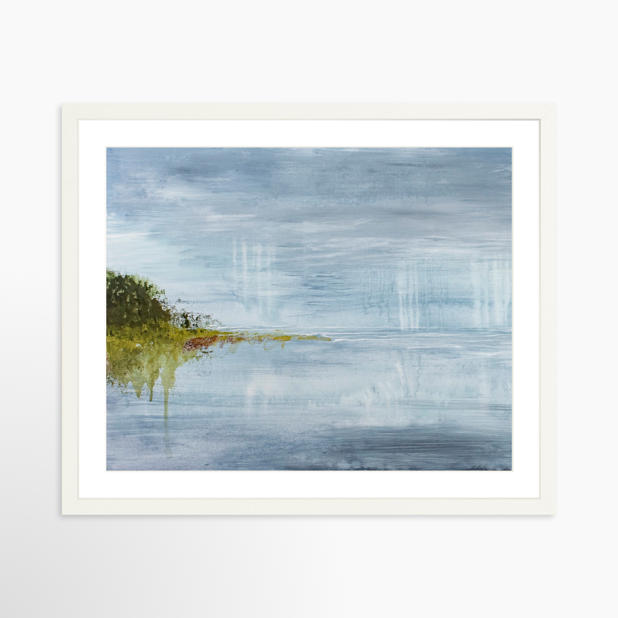 20x16 / White Frame + White Mat