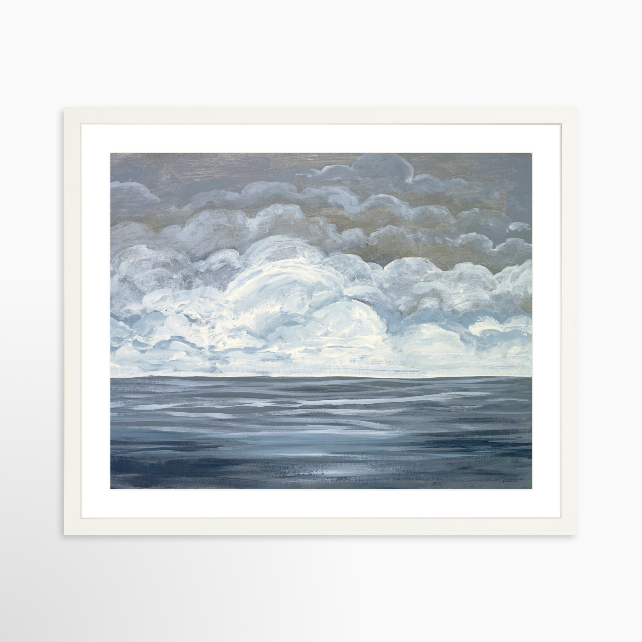 20x16 / White Frame + White Mat