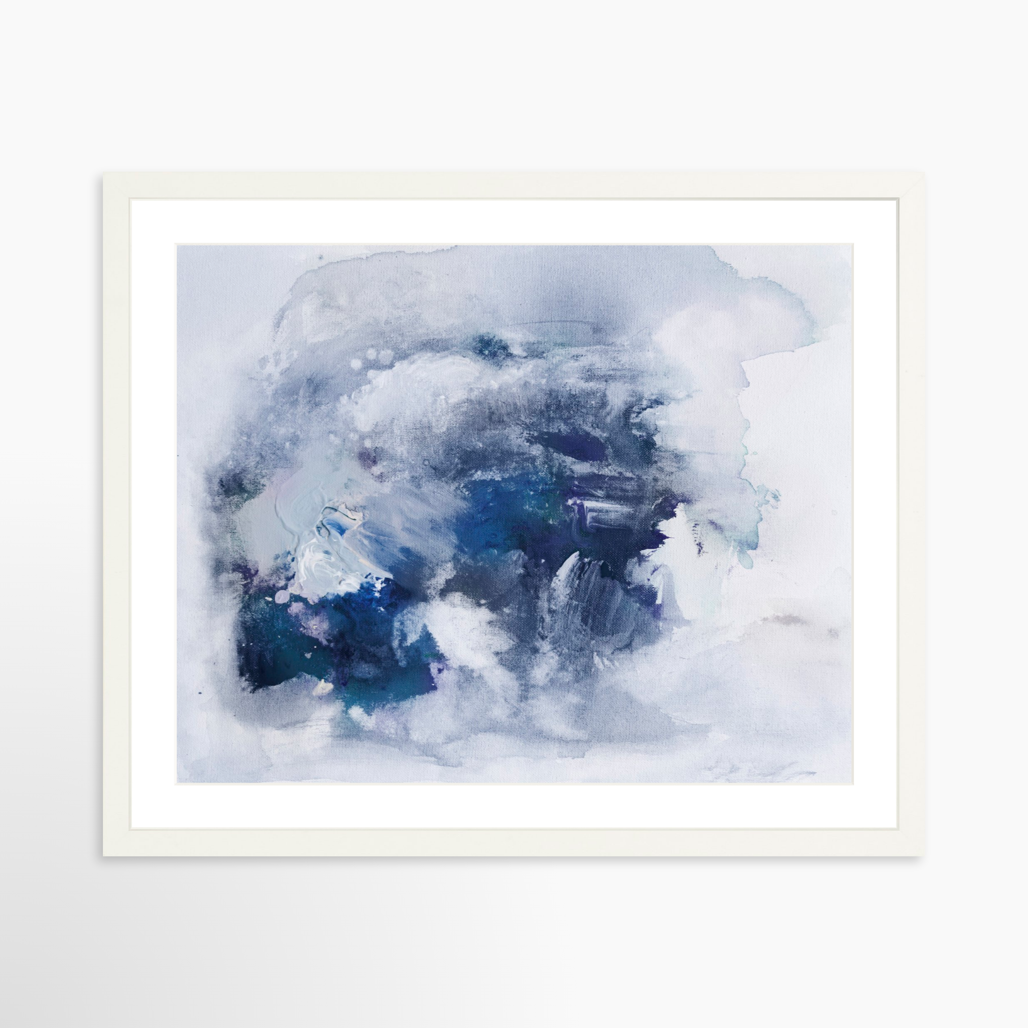 20x16 / White Frame + White Mat