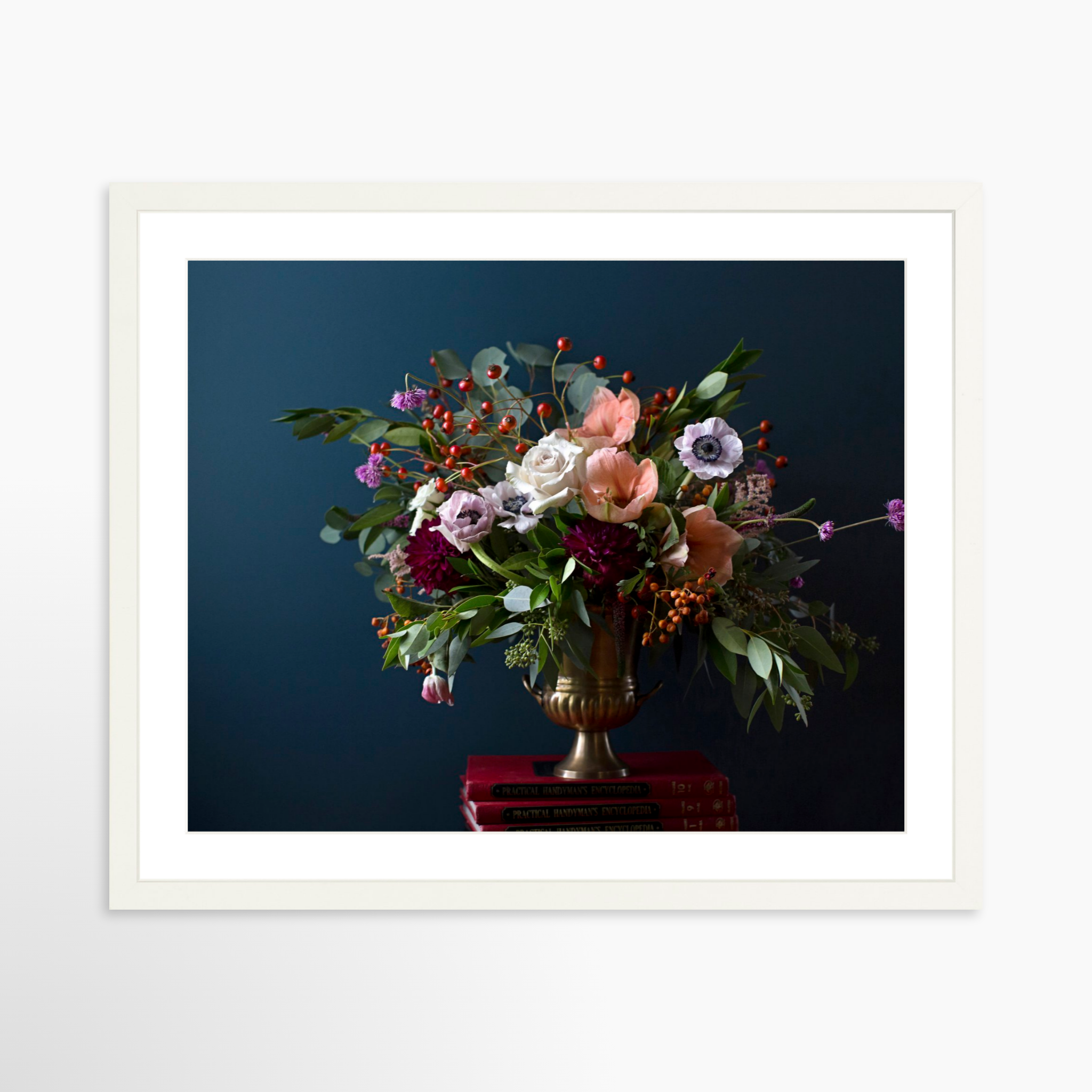 20x16 / White Frame + White Mat