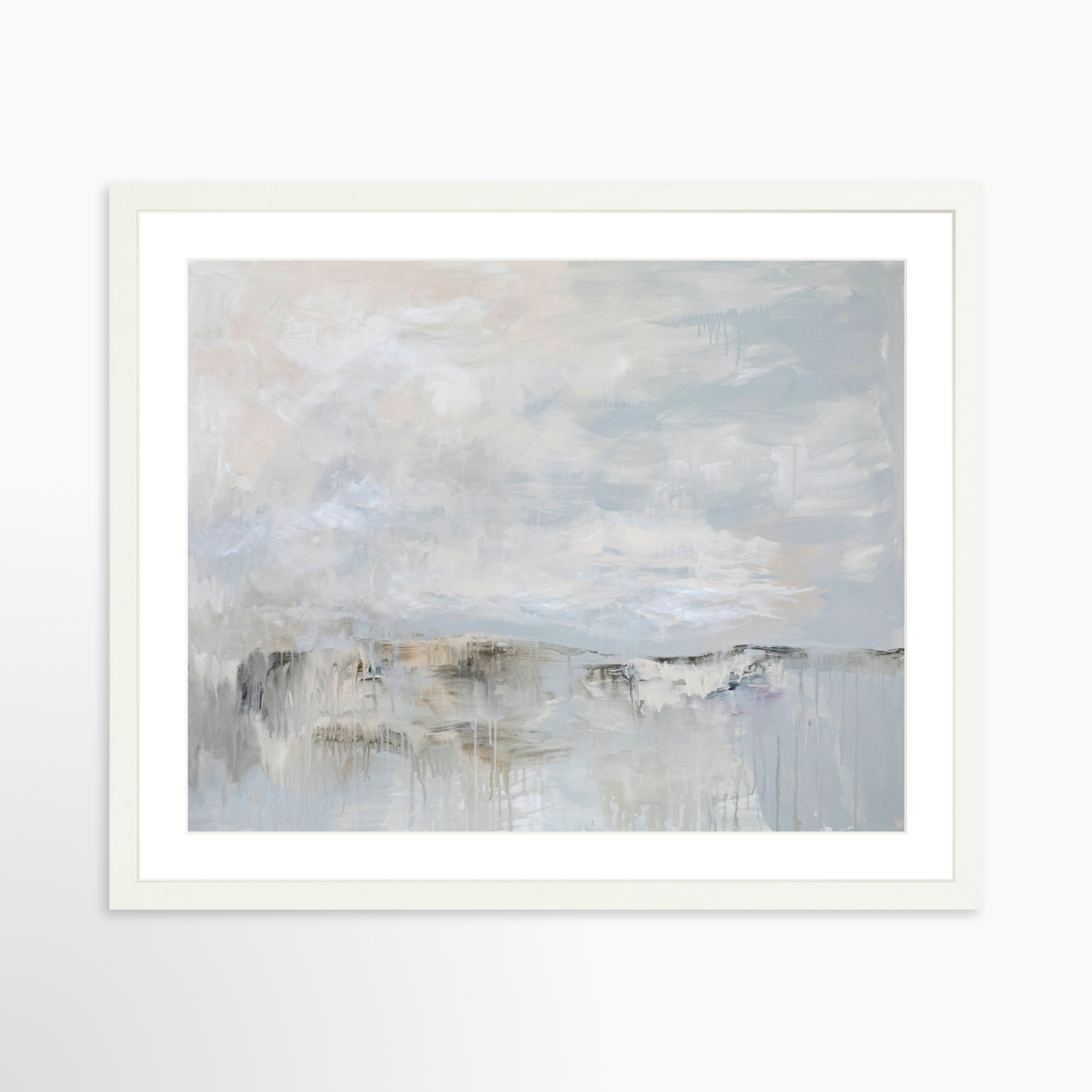 20x16 / White Frame + White Mat