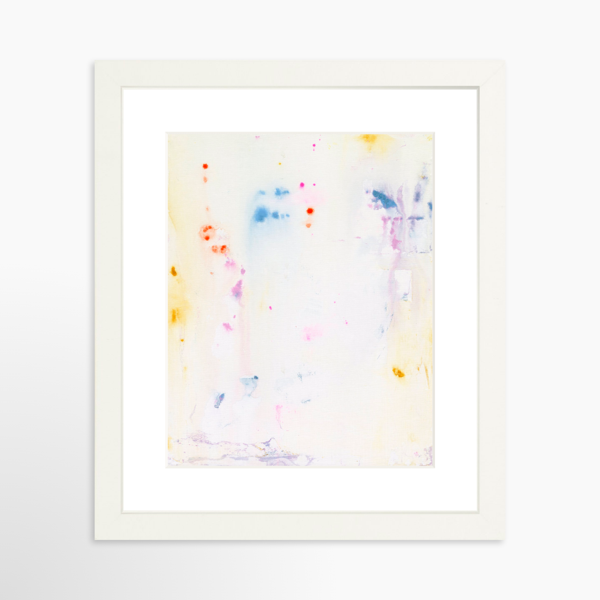 8x10 / White Frame + White Mat