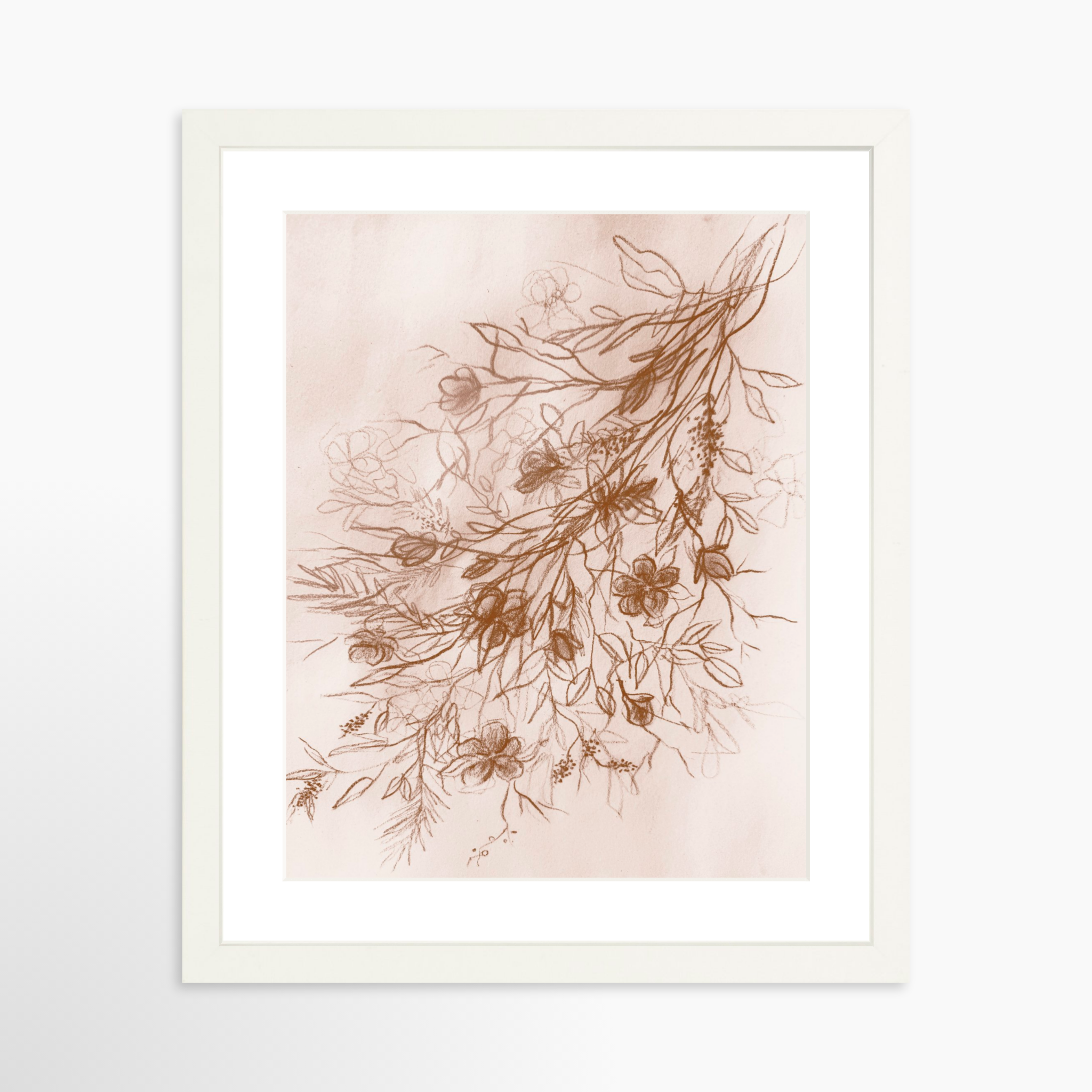 11x14 / White Frame + White Mat