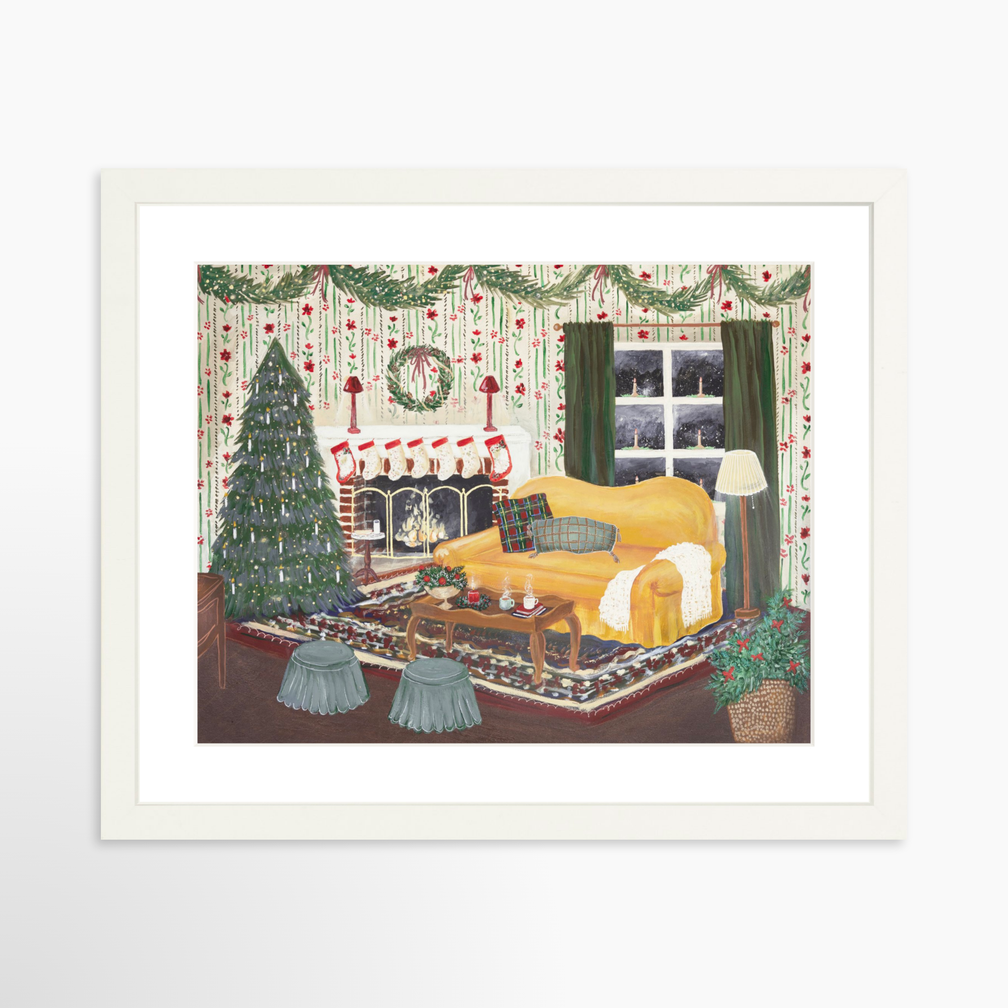 14x11 / White Frame + White Mat