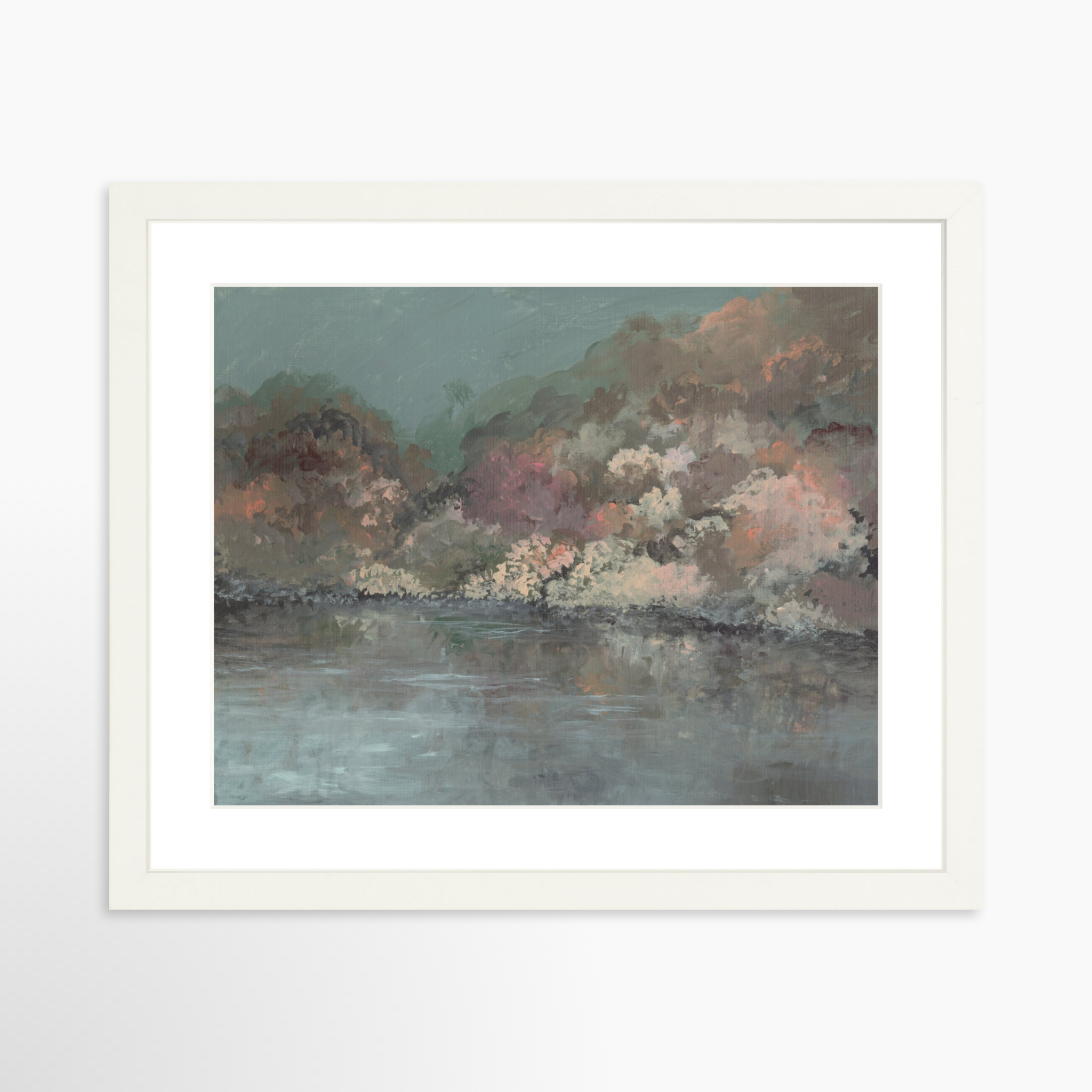 14x11 / White Frame + White Mat