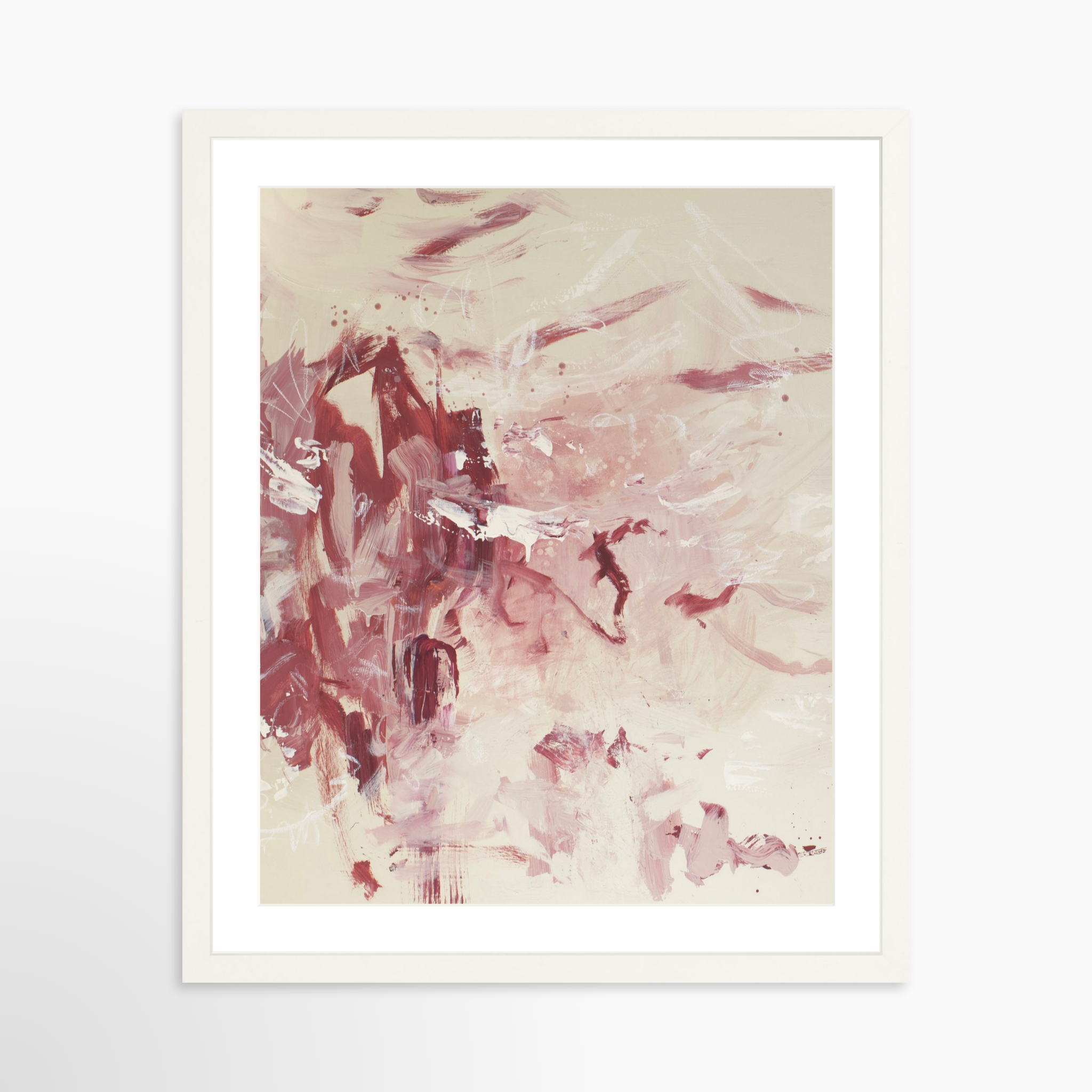 16x20 / White Frame + White Mat