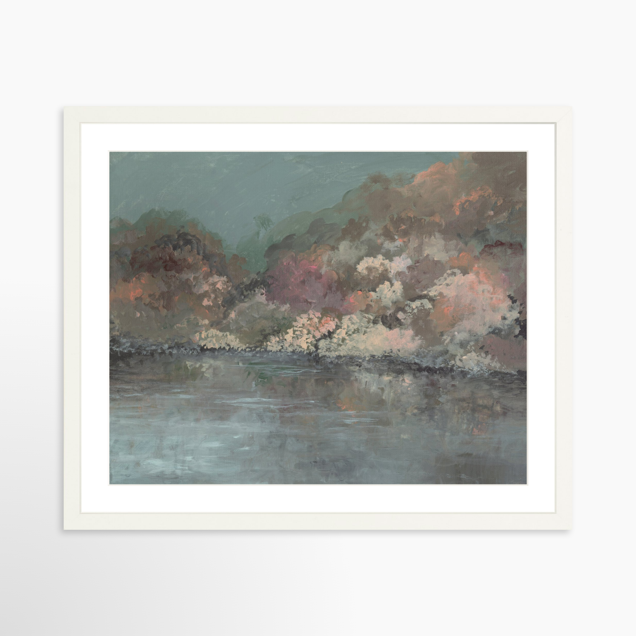 20x16 / White Frame + White Mat