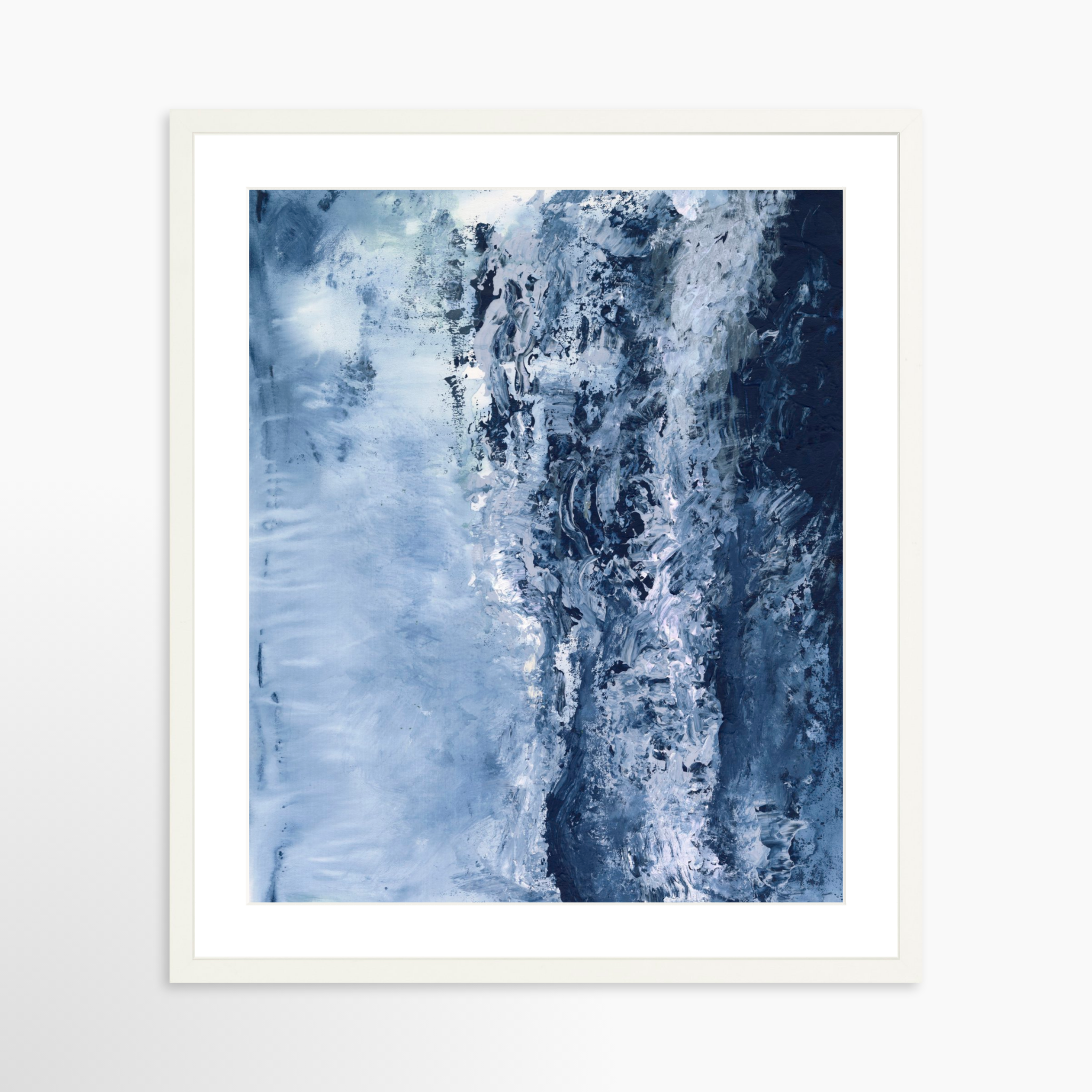 20x25 / White Frame + White Mat