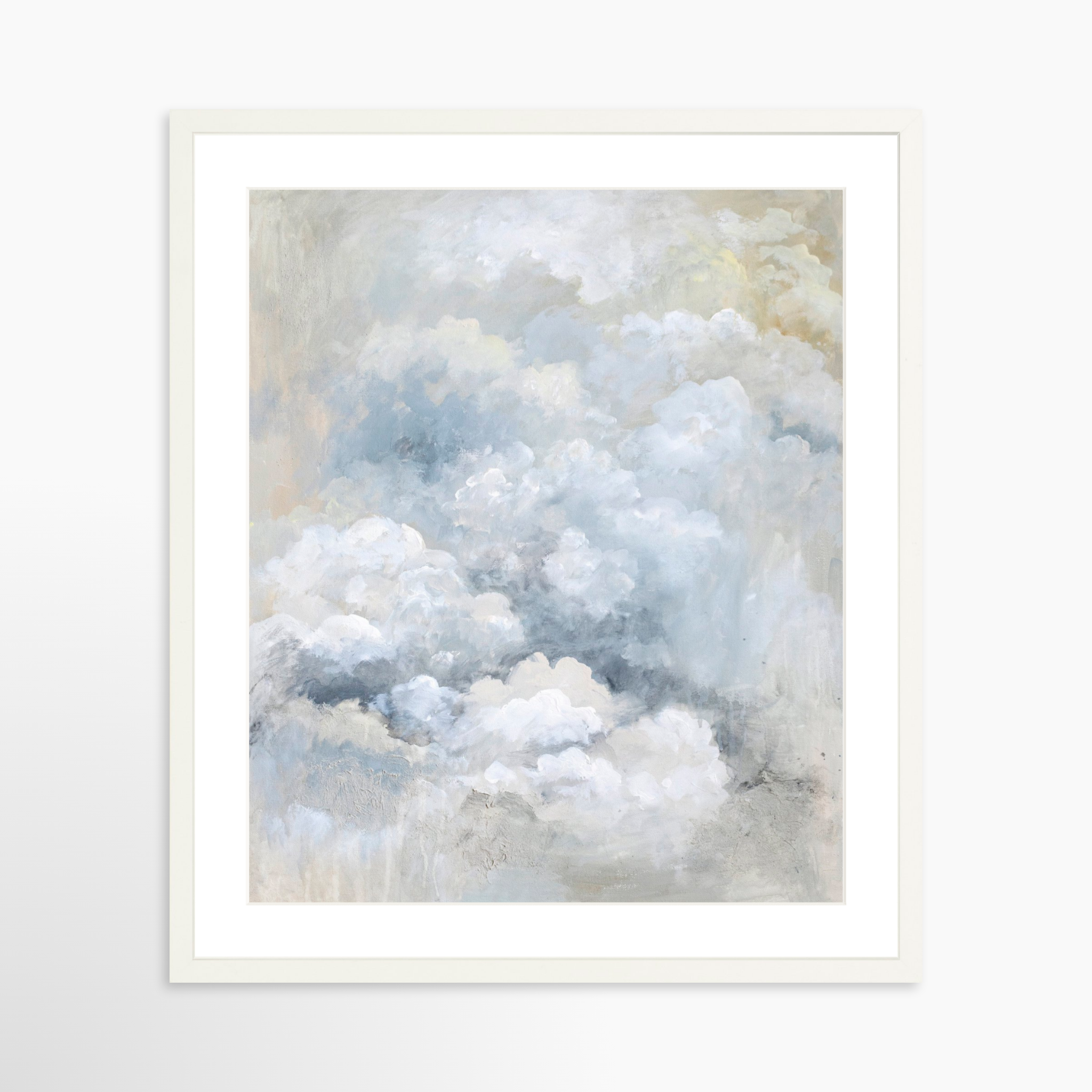 20x25 / White Frame + White Mat