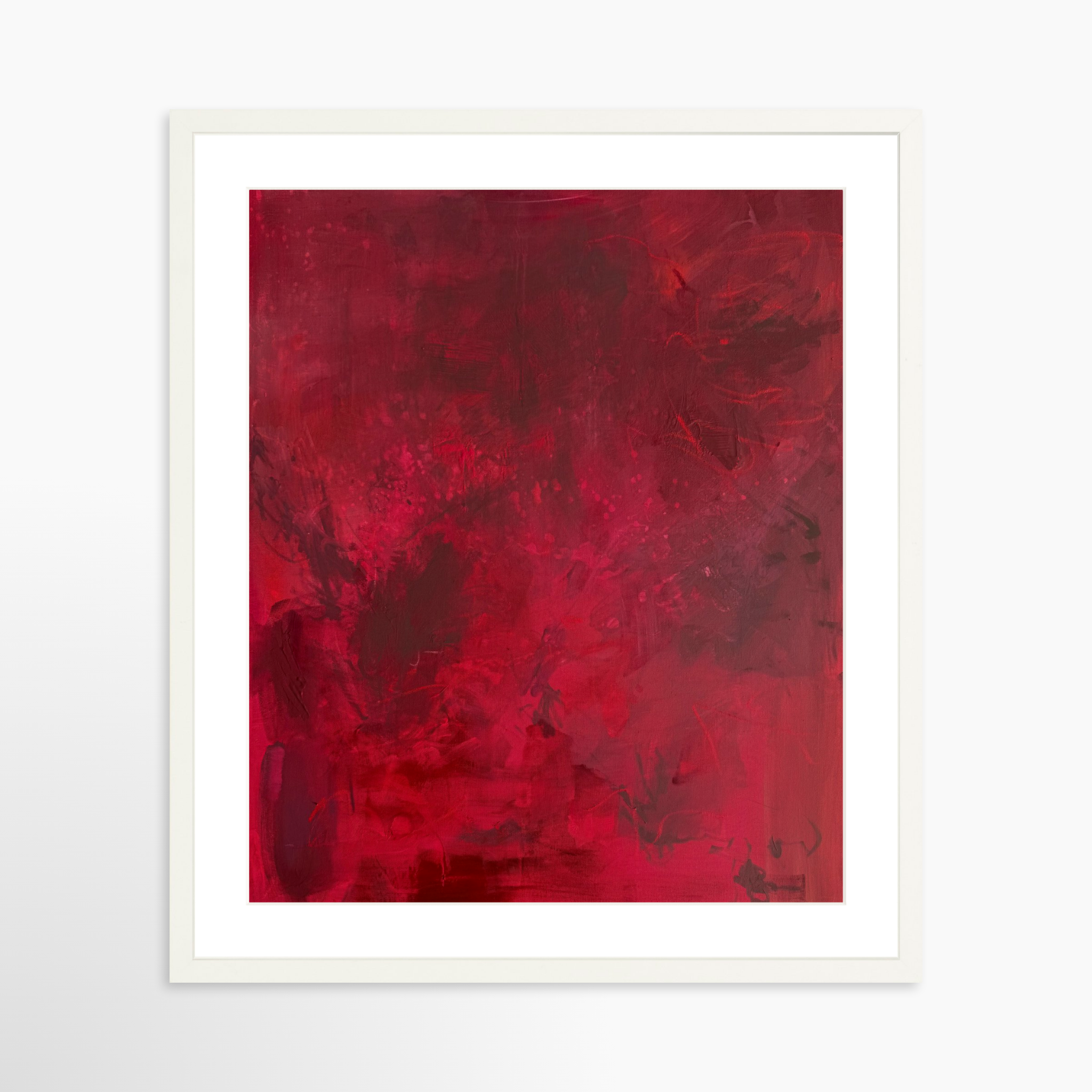 20x25 / White Frame + White Mat