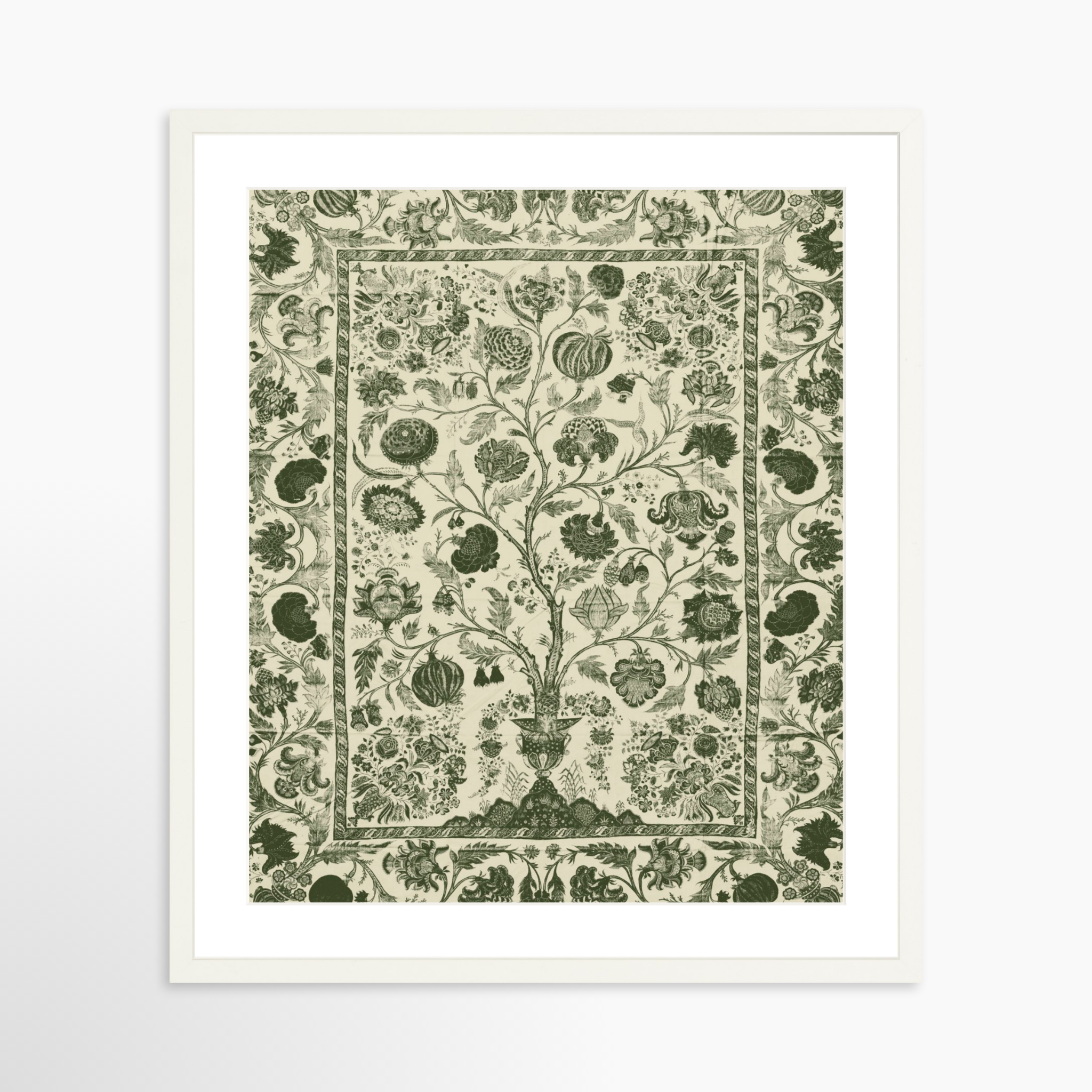 20x25 / White Frame + White Mat