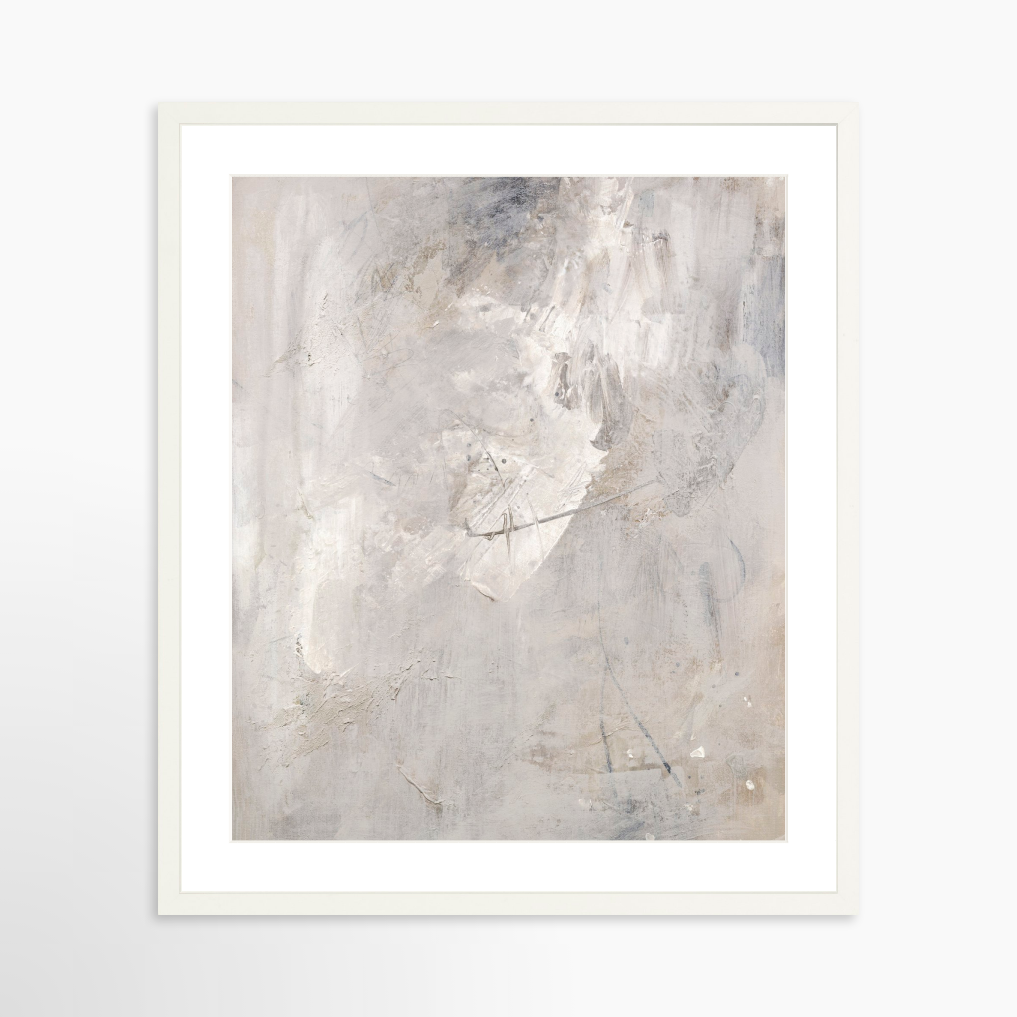 20x25 / White Frame + White Mat