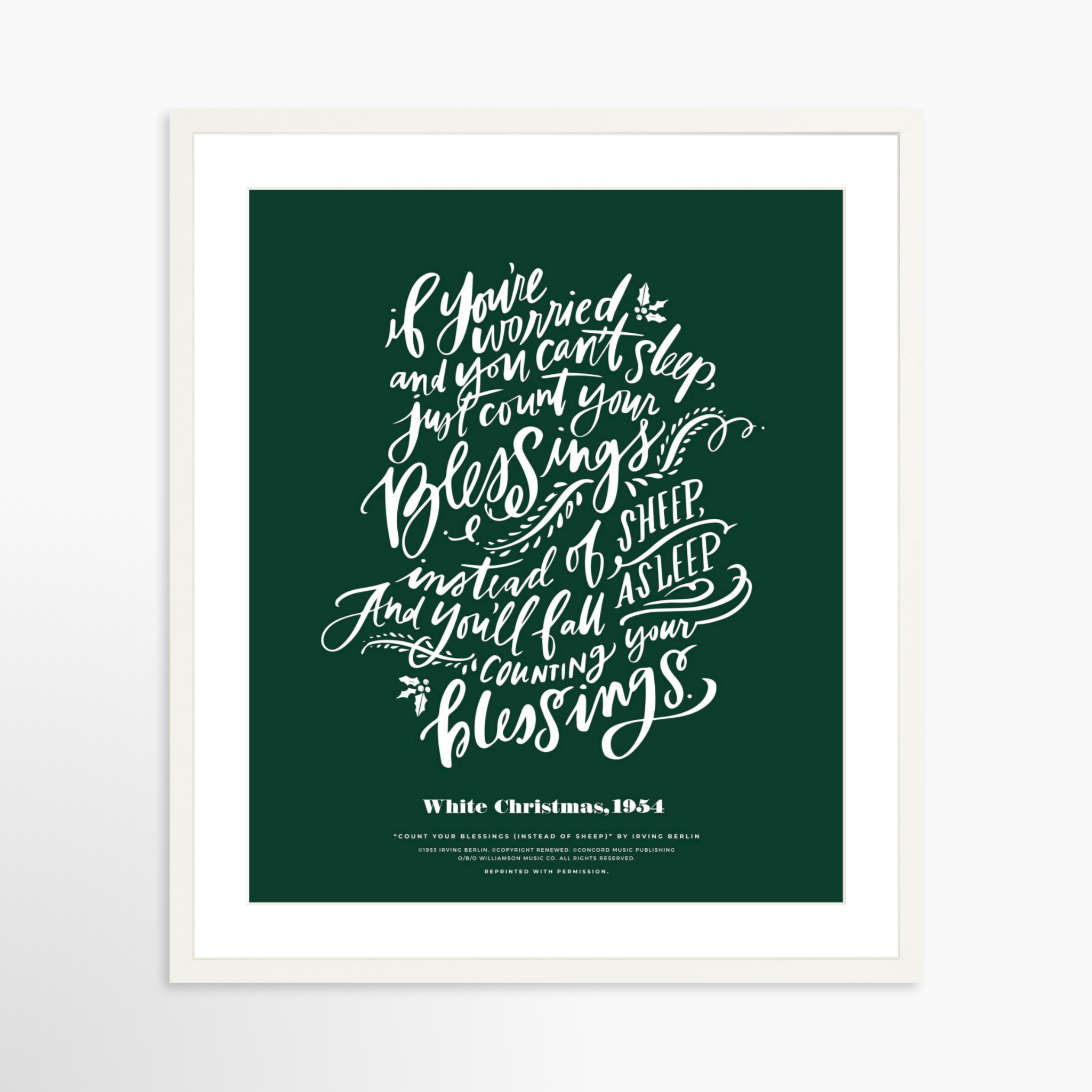 20x25 / White Frame + White Mat