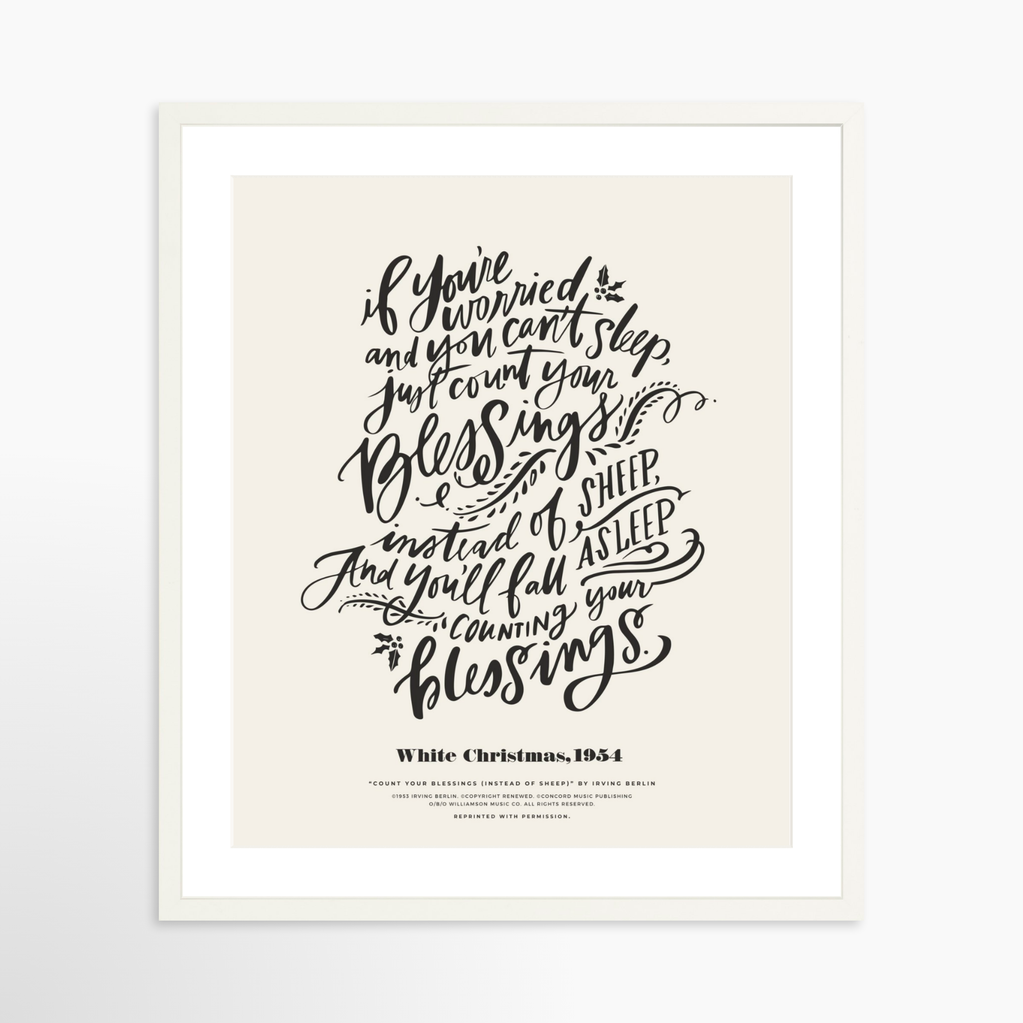 20x25 / White Frame + White Mat