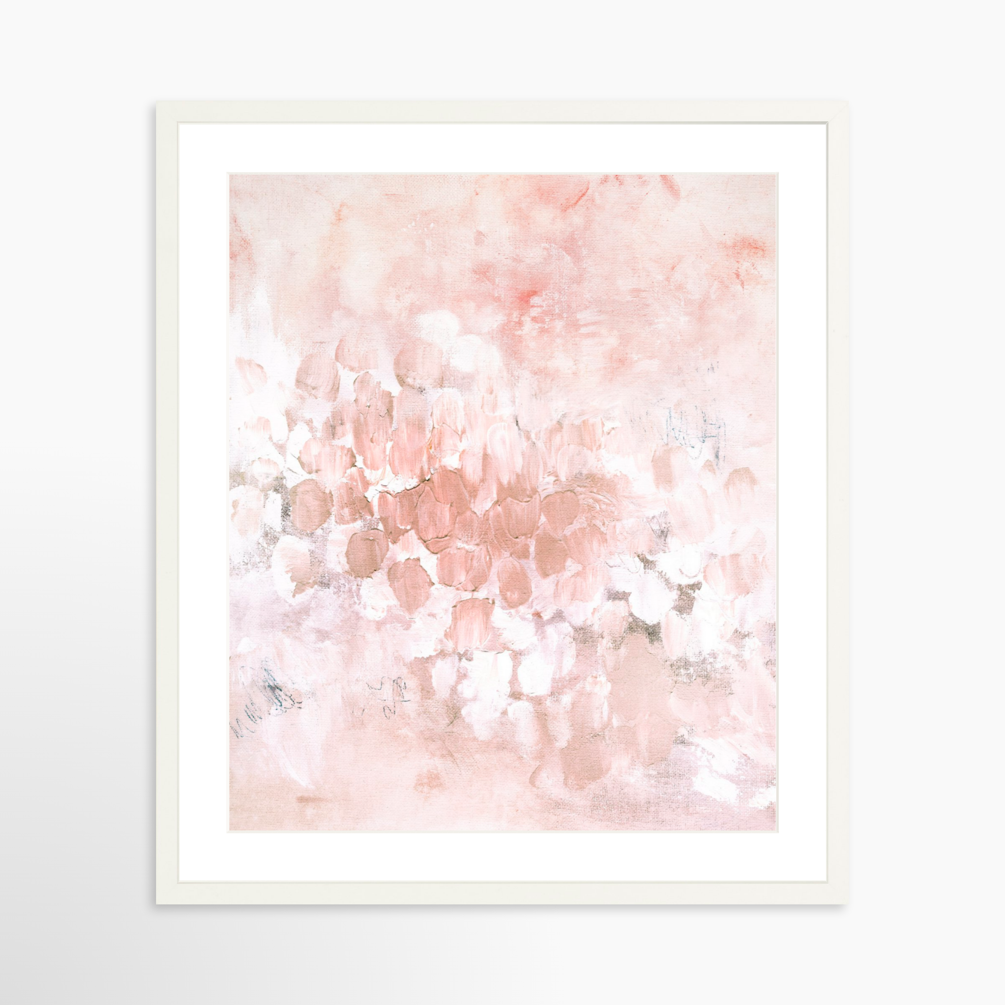 20x25 / White Frame + White Mat