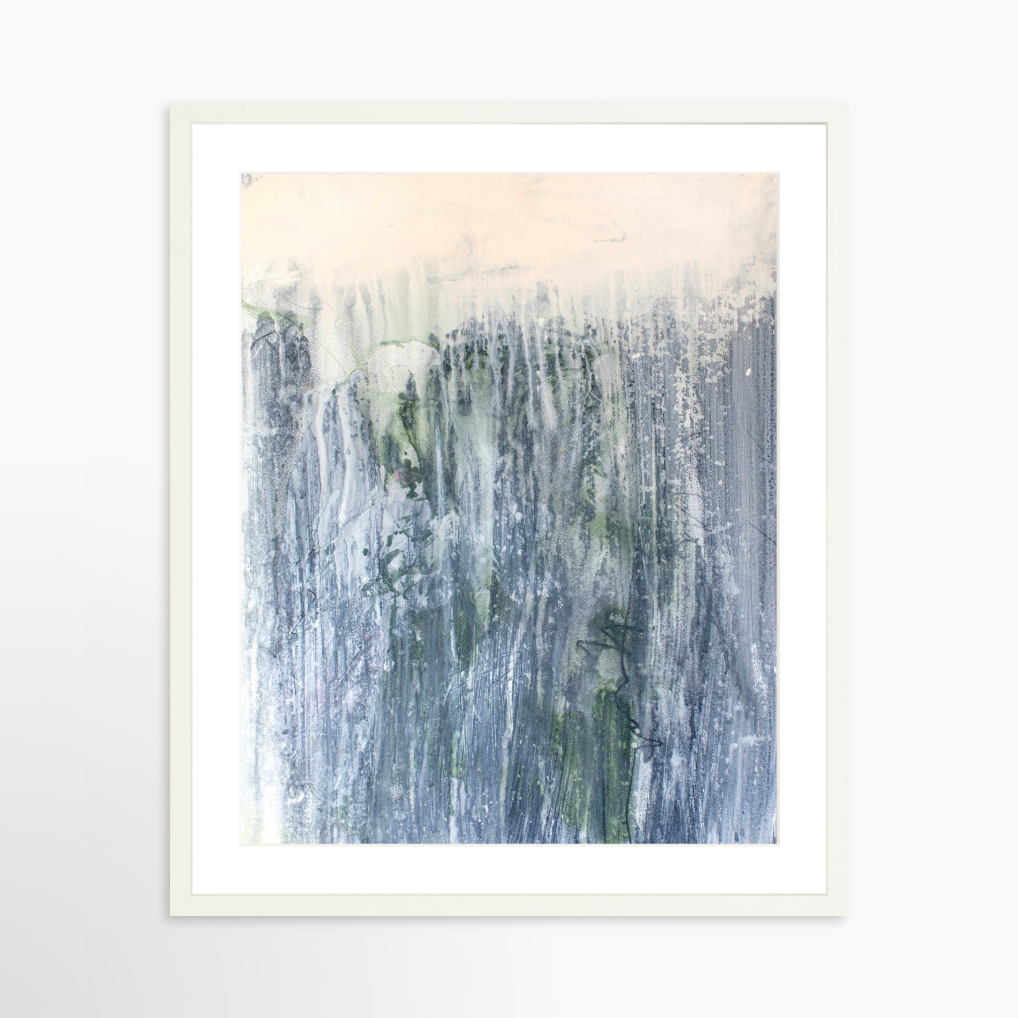 20x25 / White Frame + White Mat
